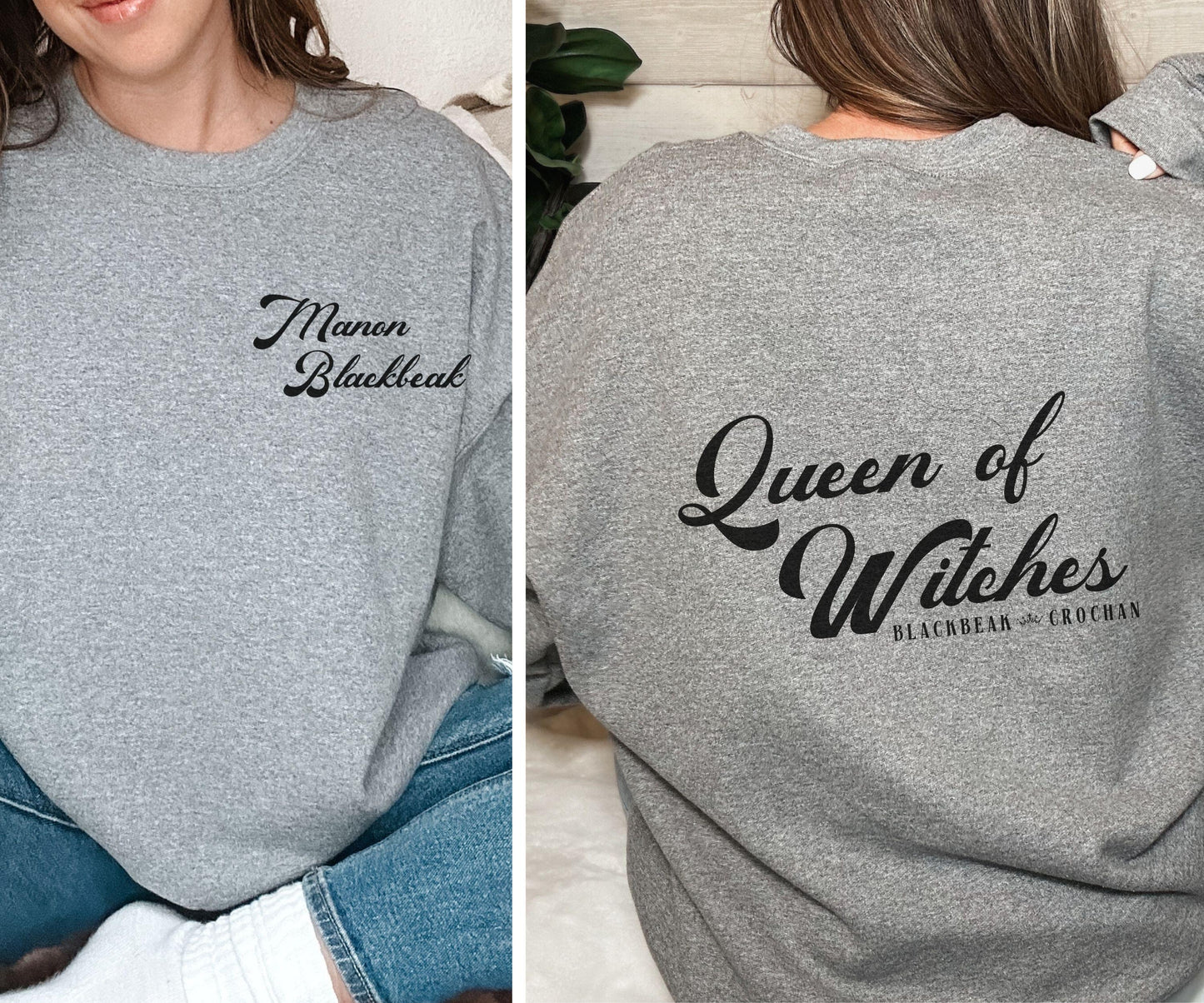 Manon Blackbeak Sweatshirt, Queen of Witches Licensed SJM Merch, Throne of Glass Kingdom of Ash Crewneck, Sarah J Maas Shirt, The Thirteen