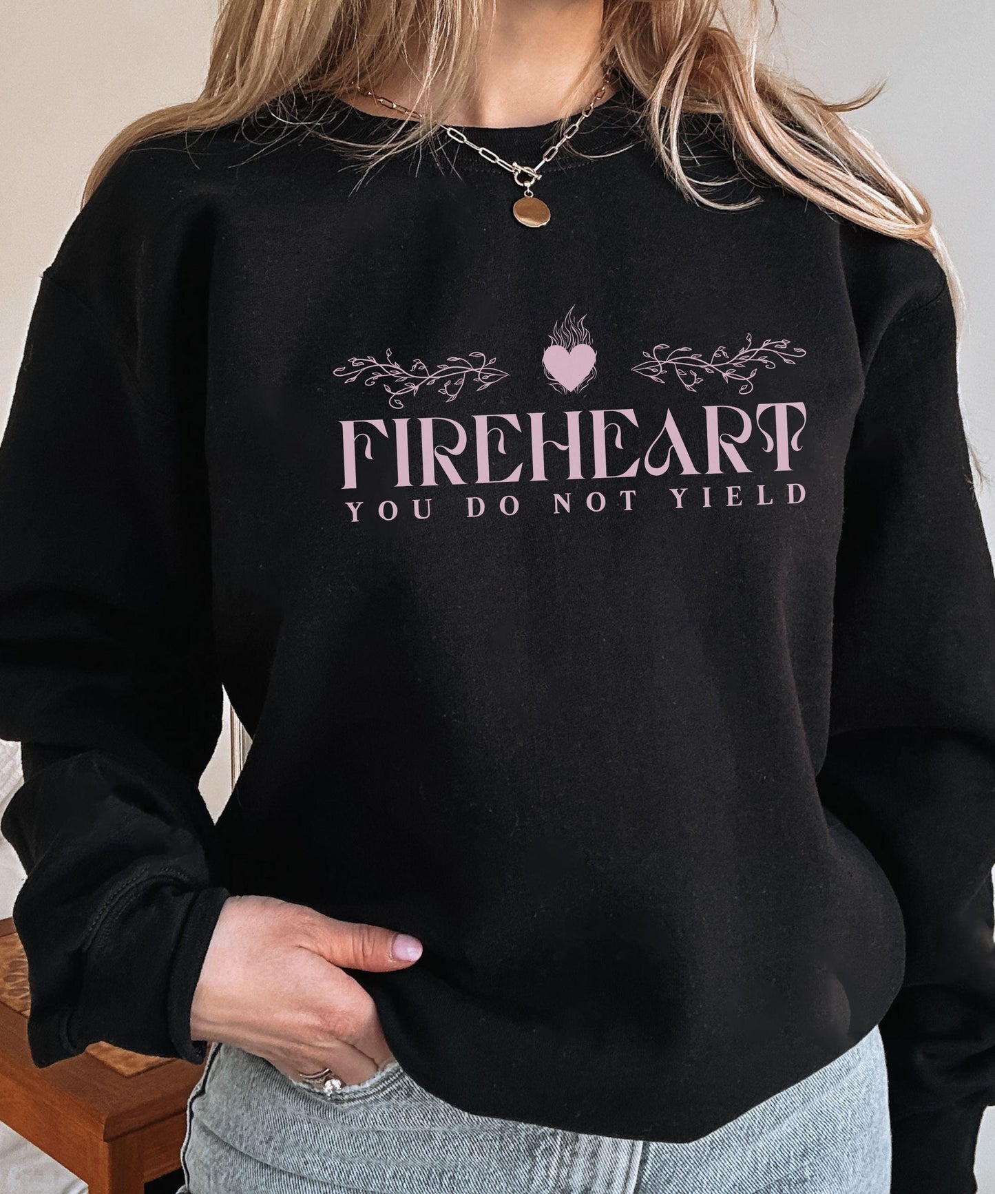 Fireheart Shirt, You Do Not Yield Sweatshirt, Licensed SJM Merch Shirt, Sarah J Maas Sweatshirt, Throne of Glass TOG Kingdom of Ash Shirt