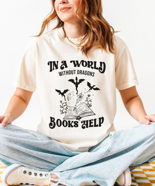 Dragon Shirt, Romantasy Shirt Book Dragon Fantasy Romance Reader Shirt Dragon Gift Romantasy Merch Reader Gift Book Lover Tee Bookish Things