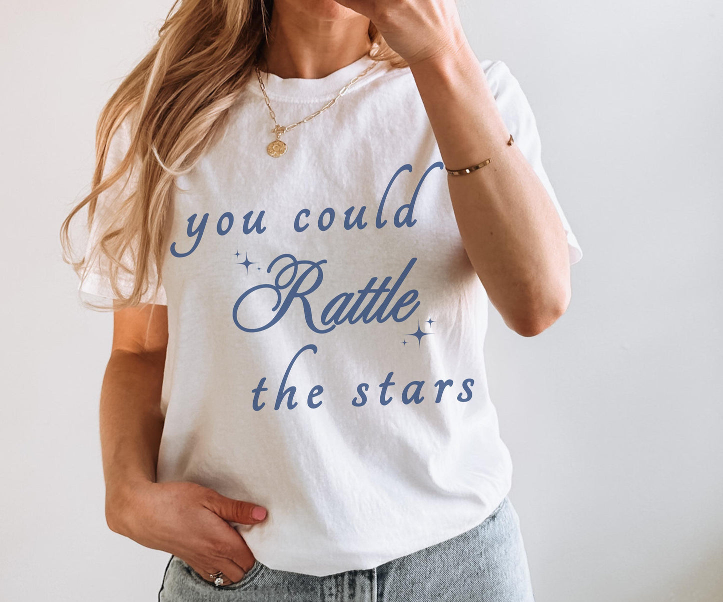 You Could Rattle The Stars Shirt, Throne of Glass Shirt, Licensed Sarah J Maas Merch, SJM Shirt, Fireheart Aelin Galathynius TOG Tshirt