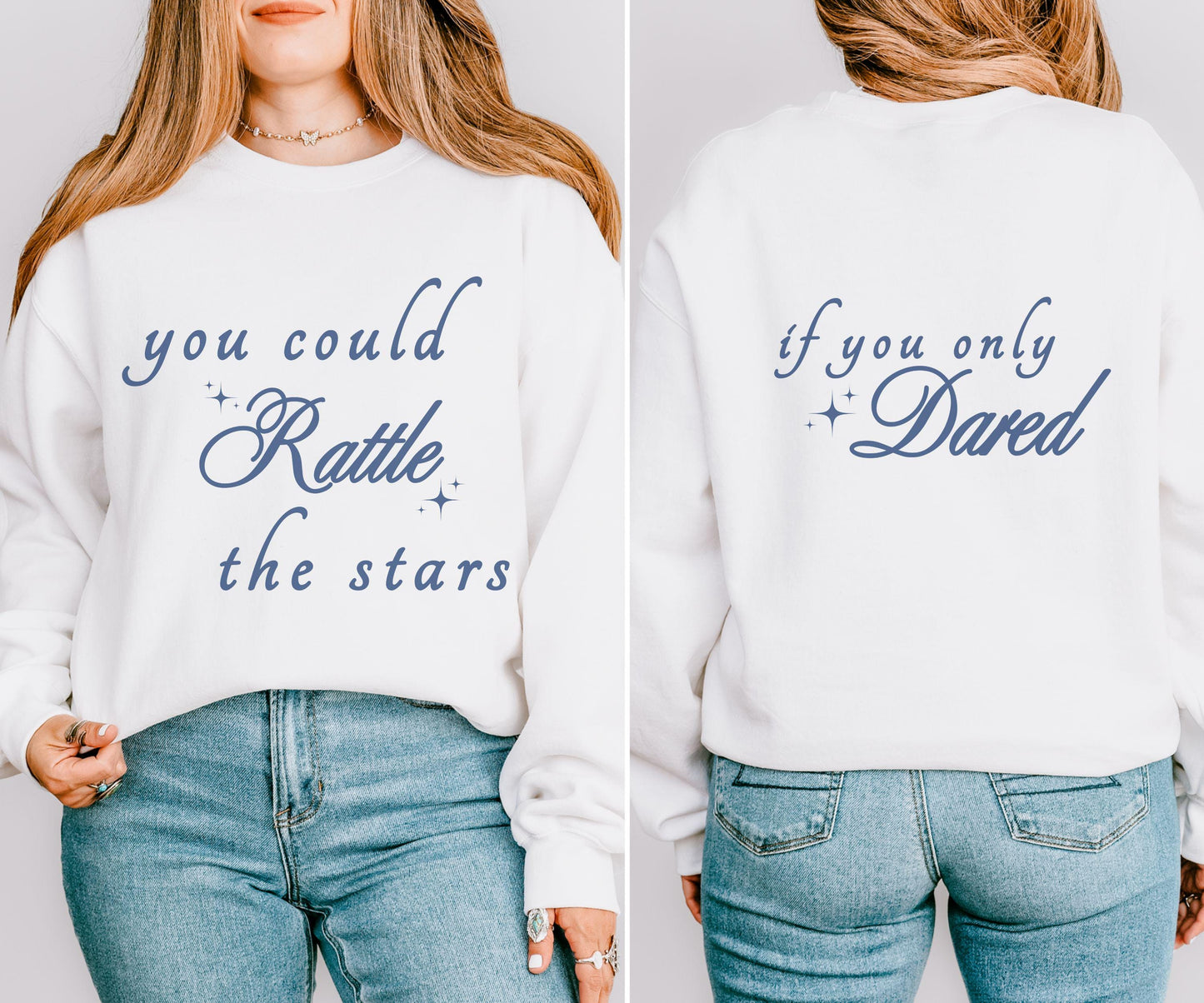 You Could Rattle The Stars Throne of Glass Sweatshirt, Licensed Sarah J Maas Merch, SJM Shirt TOG Fireheart Sweatshirt Aelin Galathynius