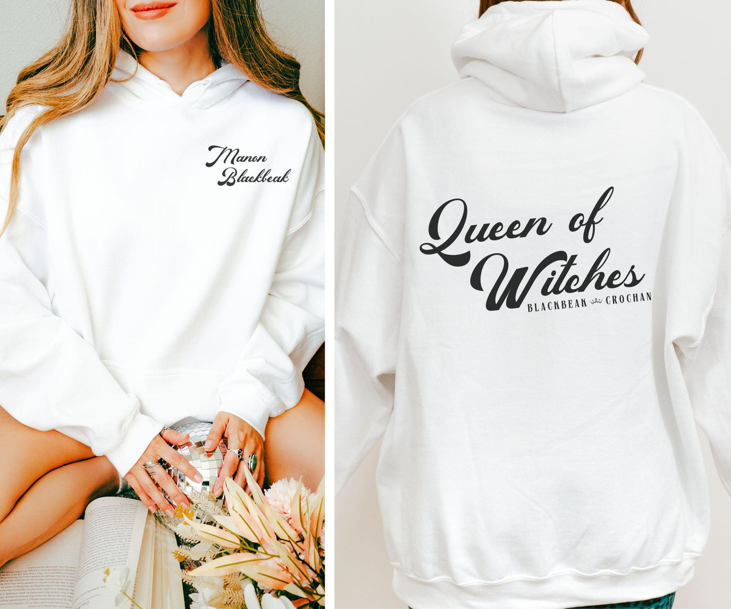 Manon Blackbeak Hoodie, Queen of Witches Licensed SJM Merch, Throne of Glass Kingdom of Ash Hoodie, The Thirteen Crochan TOG KOA Sweatshirt