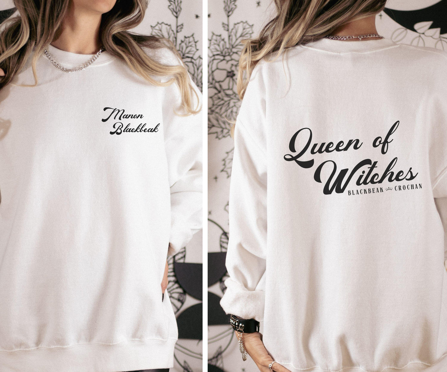 Manon Blackbeak Sweatshirt, Queen of Witches Licensed SJM Merch, Throne of Glass Kingdom of Ash Crewneck, Sarah J Maas Shirt, The Thirteen