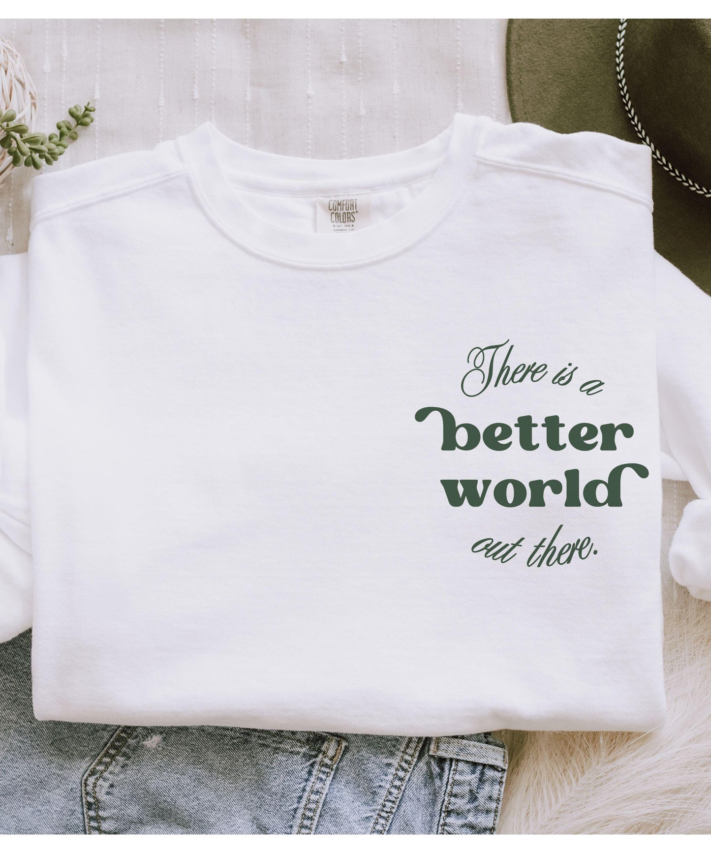 There is a Better World Out There Kingdom of Ash Licensed SJM Merch, Comfort Colors Sweatshirt,Throne of Glass Aelin Galathynius Crewneck