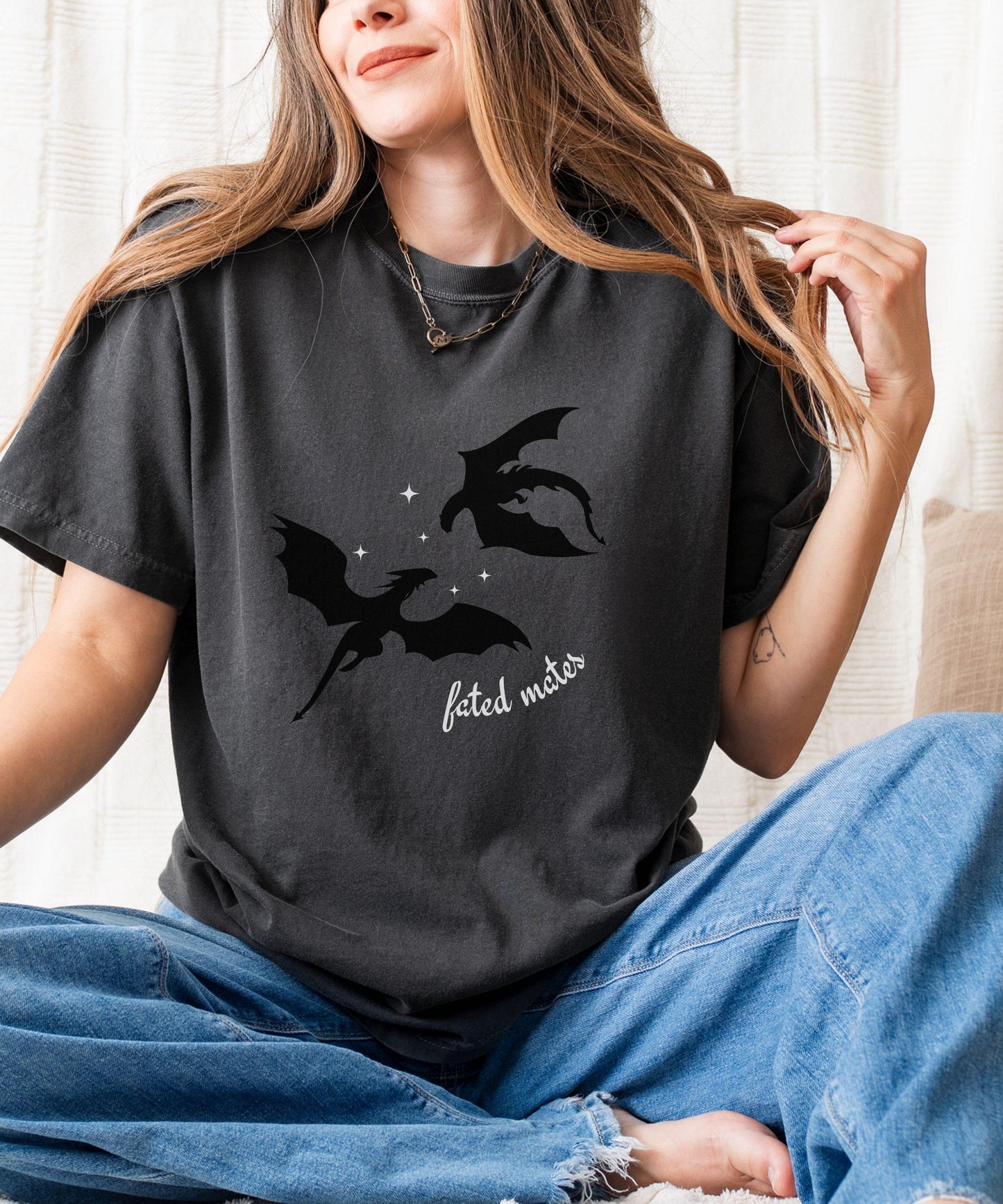 Fated Mates Dragon Shirt, Wyvern Shirt Romantasy Reader Shirt, Fantasy Romance Book Tropes Shirt, Romance Book Merch, Bookish Things