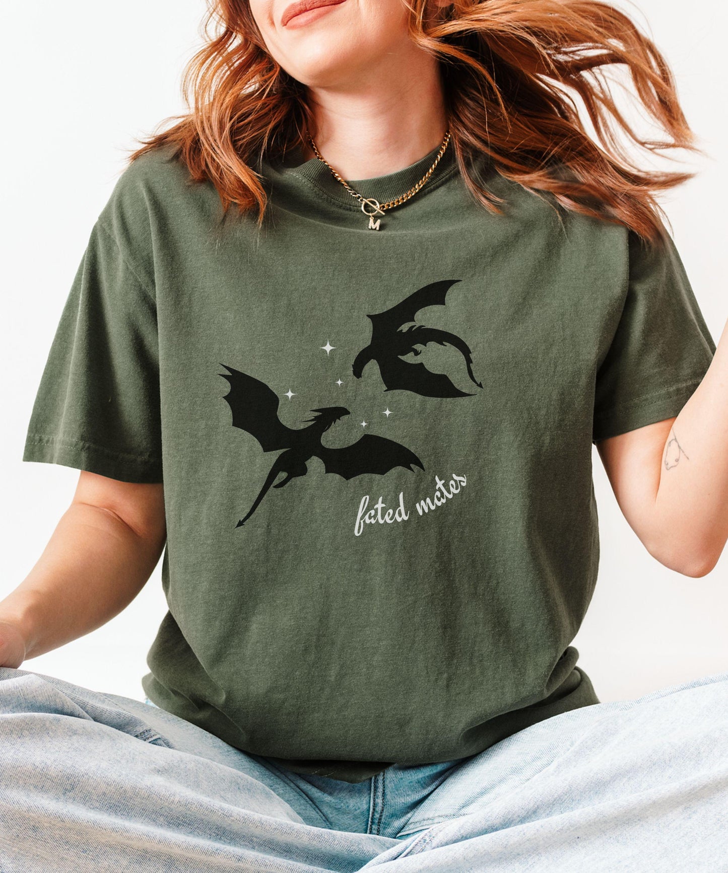 Fated Mates Dragon Shirt, Wyvern Shirt Romantasy Reader Shirt, Fantasy Romance Book Tropes Shirt, Romance Book Merch, Bookish Things