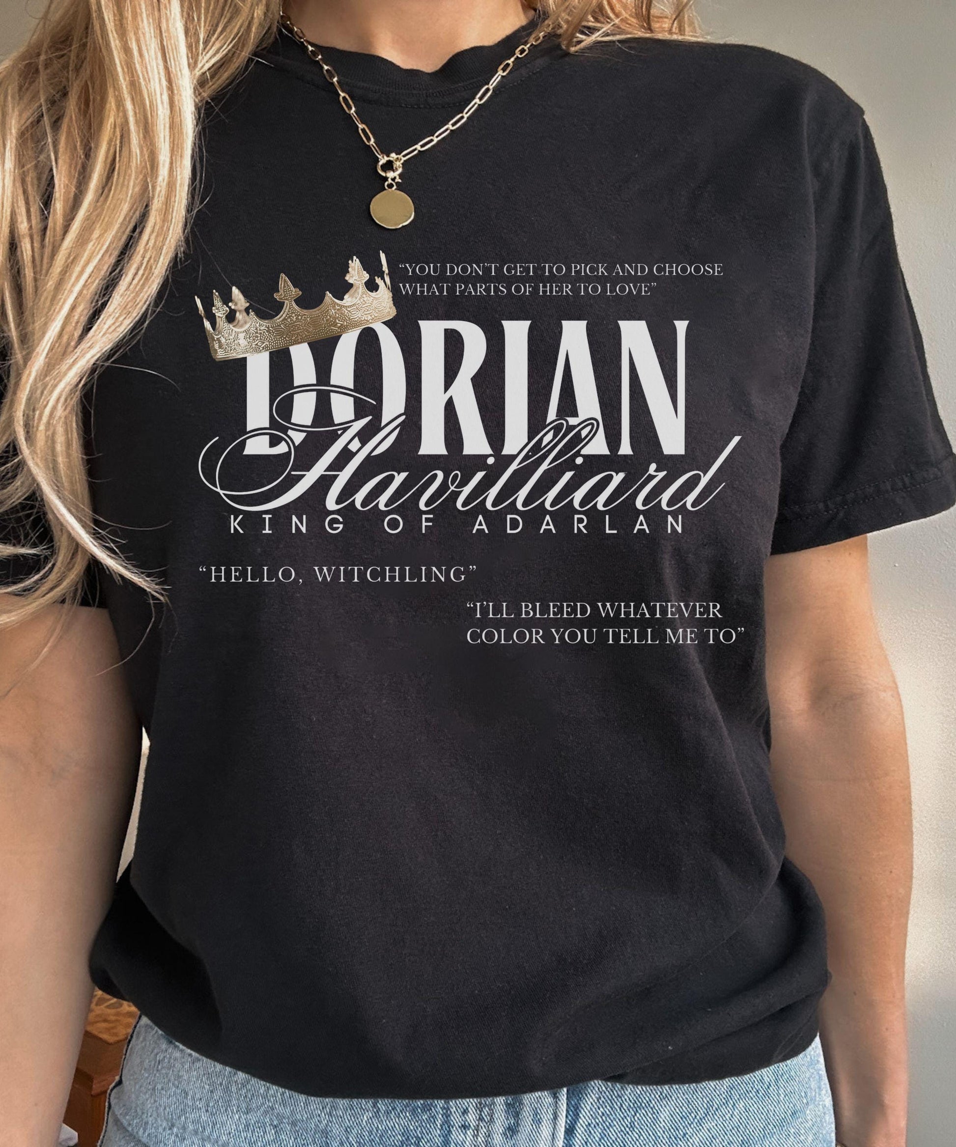 Dorian Havilliard Shirt, Throne of Glass Licensed Sarah J Maas Merch, Manon Blackbeak Romantasy Shirt, Kingdom Of Ash Bookish Gifts