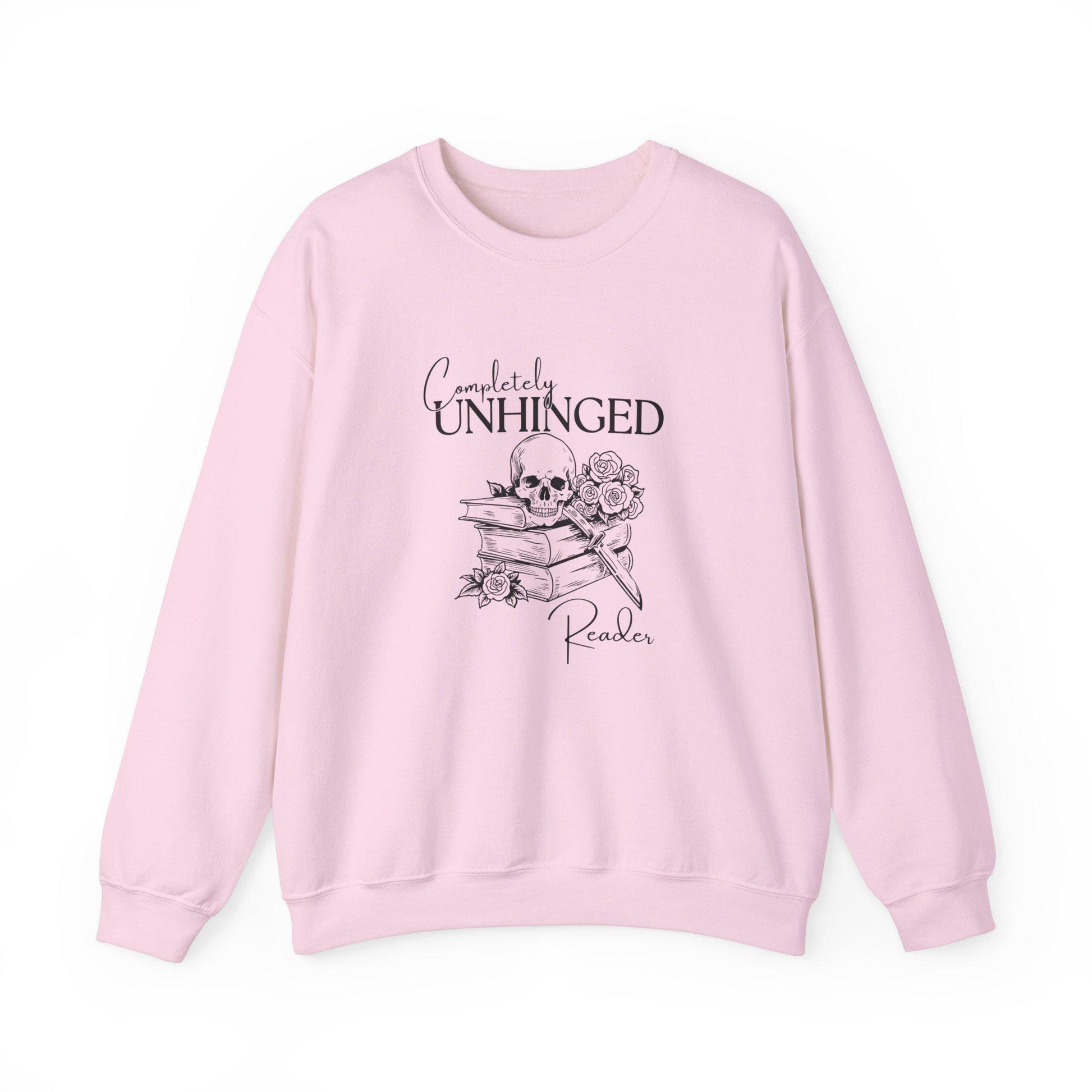 Completely Unhinged Reader Sweatshirt, Romance Book Merch Dark Romance Shirt Bookish Things Unhinged Shirts, Romantasy Sweatshirt Smut Shirt
