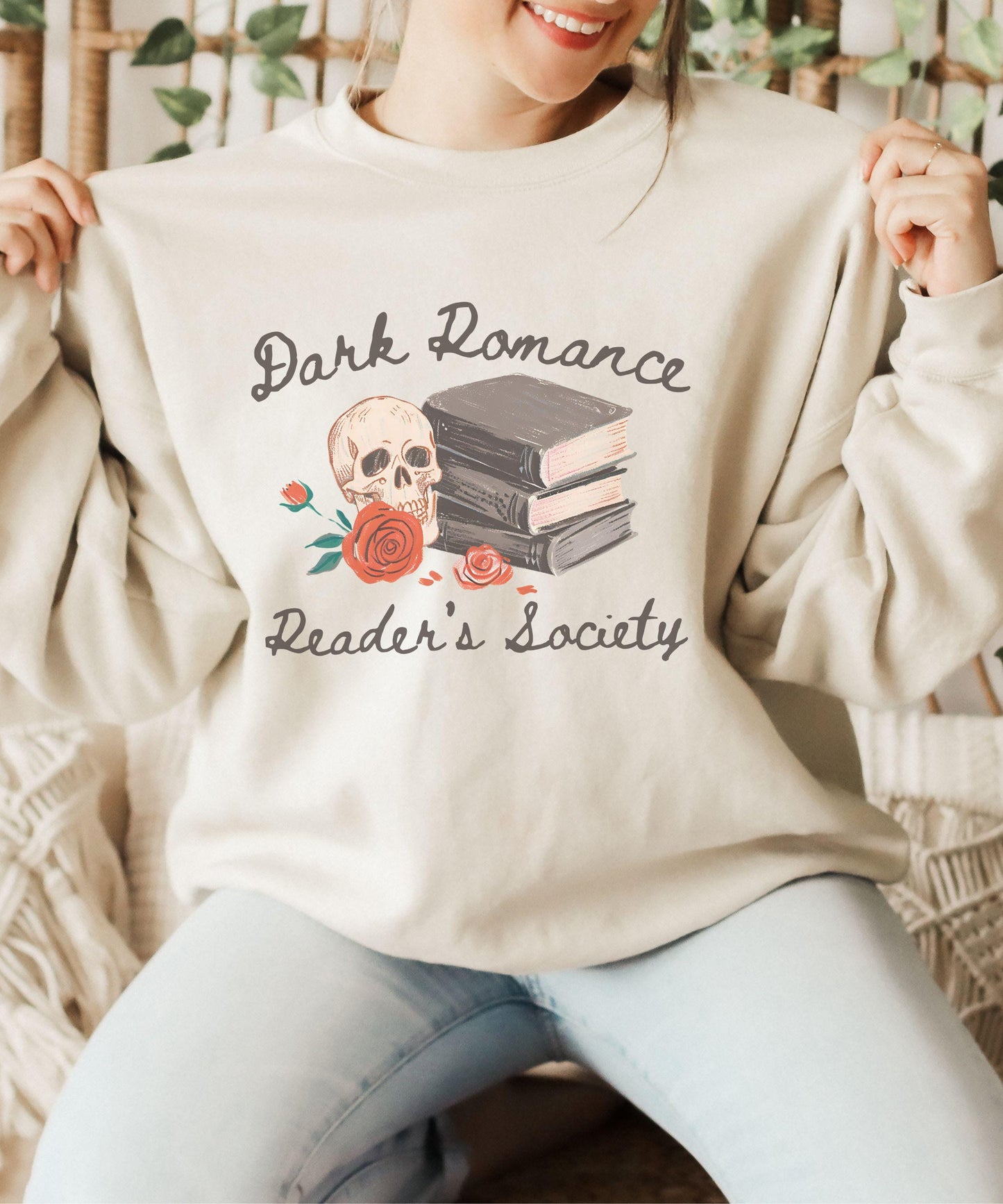 Dark Romance Sweatshirt, BookLover Gift Romance Book Merch Bookish Things Romantasy Merch Morally Grey Spicy Book Club Smut Reader Shirt