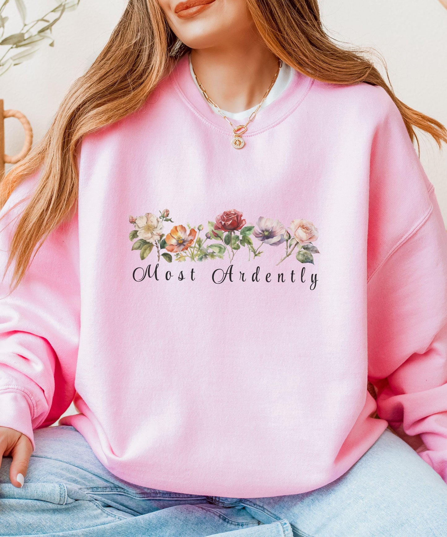 Most Ardently Jane Austen Shirt, Cottagecore Pride and Prejudice Sweatshirt Librariancore Romantic Academia Mr Darcy Romance Book Merch