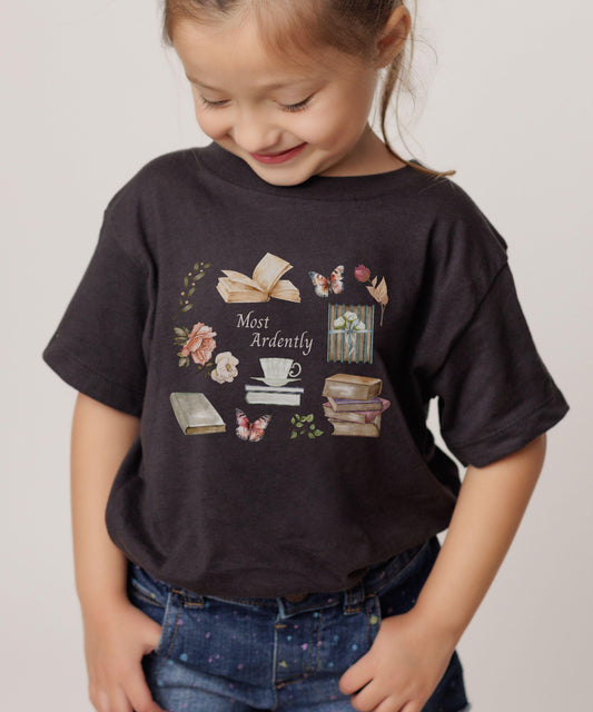 Most Ardently Shirt Kids, Jane Austen Toddler Shirt, Librariancore Shirt Girls Academia Shirt, Jane Austen Gifts Kids, Literary Shirt Girl