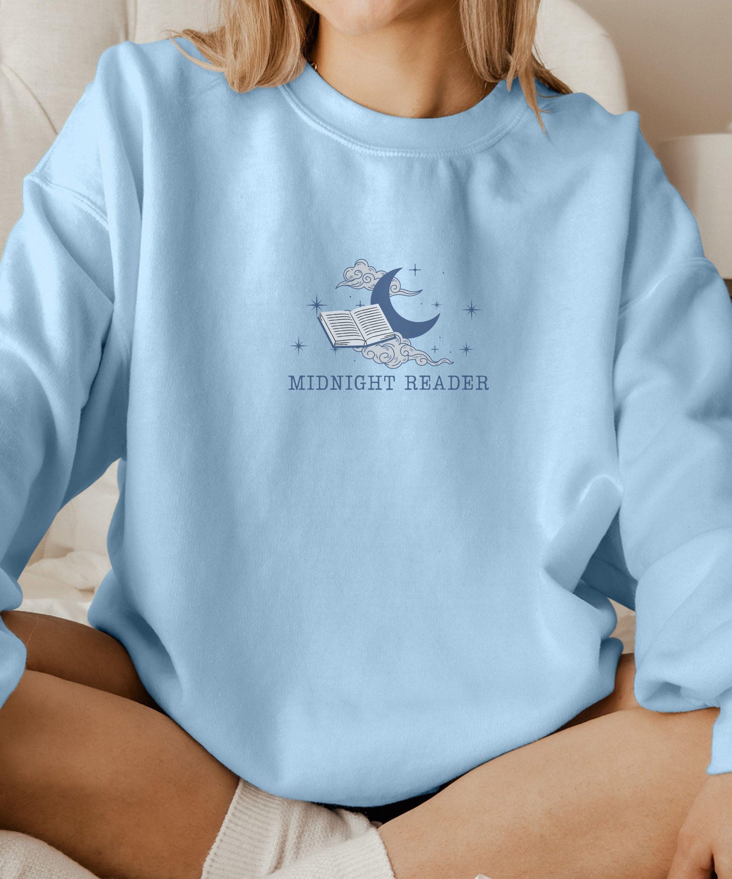 Midnight Reader Sweatshirt One More Chapter Booktrovert Shirt Late Night Reader Homebody Sweatshirt Romantasy Reader Sweatshirt Bookish Love