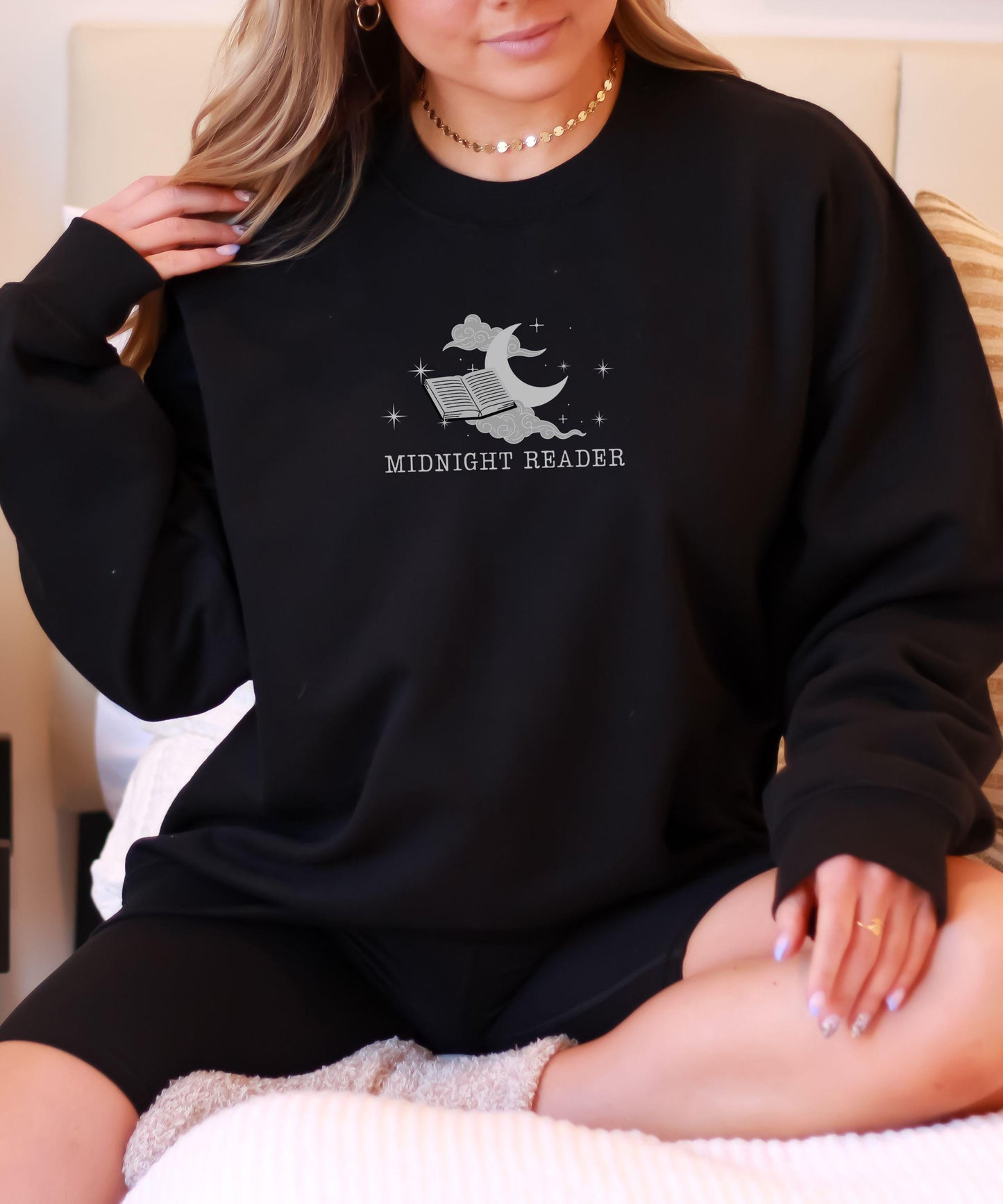 Midnight Reader Sweatshirt One More Chapter Booktrovert Shirt Late Night Reader Homebody Sweatshirt Romantasy Reader Sweatshirt Bookish Love