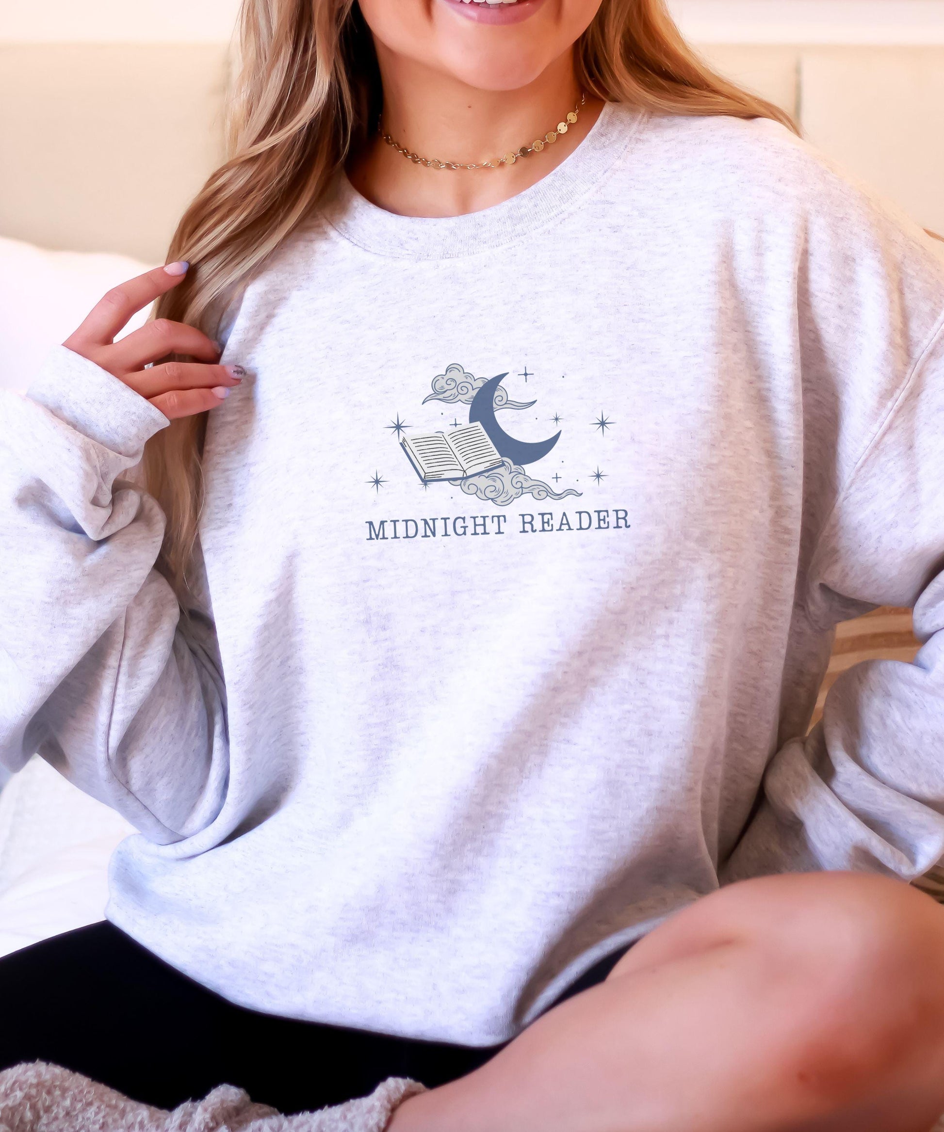 Midnight Reader Sweatshirt One More Chapter Booktrovert Shirt Late Night Reader Homebody Sweatshirt Romantasy Reader Sweatshirt Bookish Love