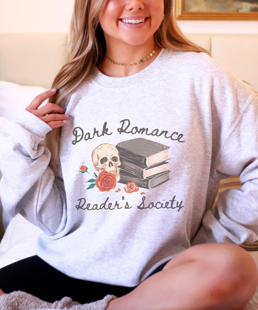 Dark Romance Sweatshirt, BookLover Gift Romance Book Merch Bookish Things Romantasy Merch Morally Grey Spicy Book Club Smut Reader Shirt