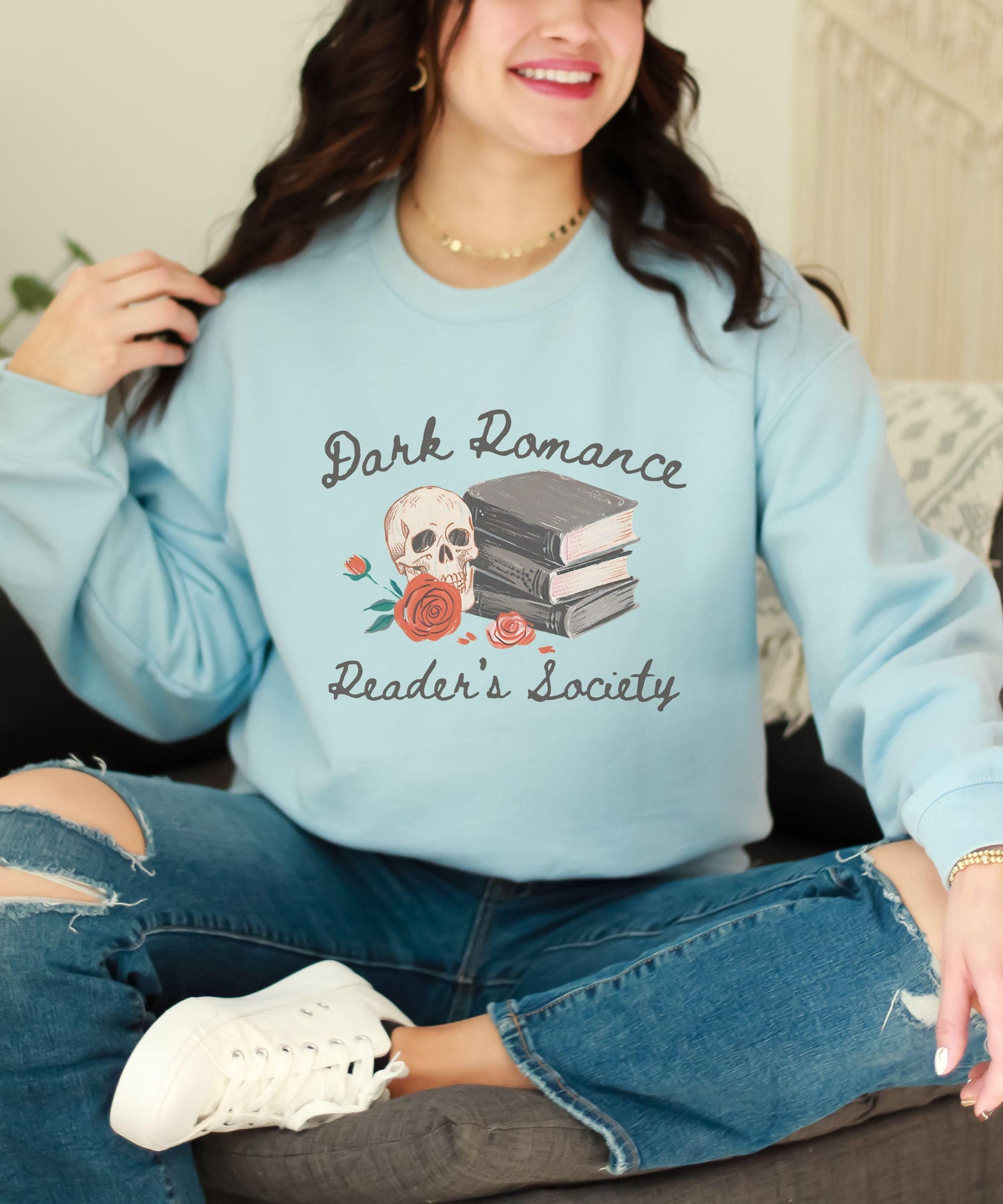 Dark Romance Sweatshirt, BookLover Gift Romance Book Merch Bookish Things Romantasy Merch Morally Grey Spicy Book Club Smut Reader Shirt