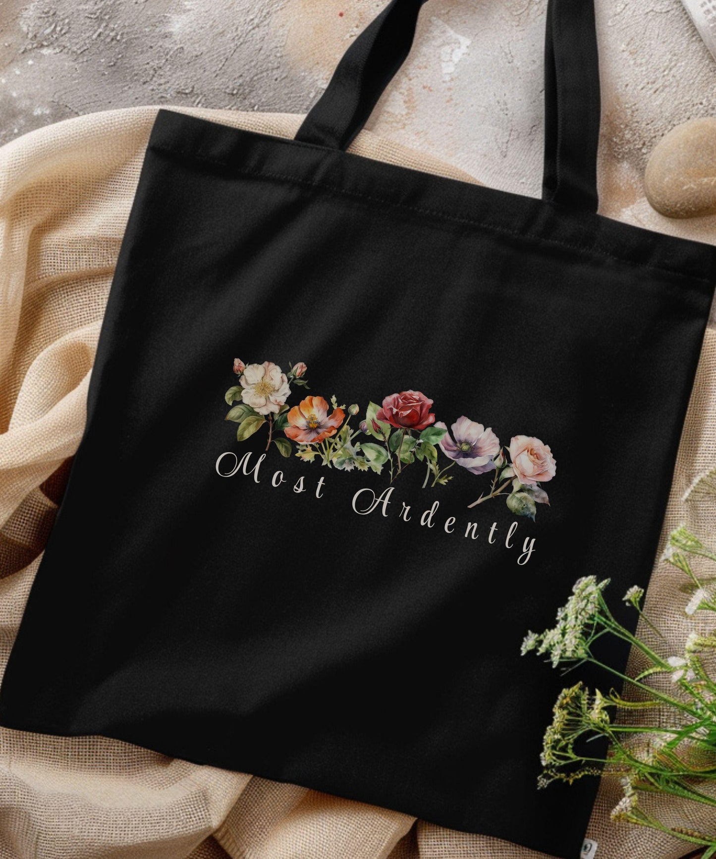 Most Ardently Jane Austen Tote Bag, Pride and Prejudice Gifts Librariancore Romantic Academia Mr Darcy Romance Book Merch Literary Tote Bag