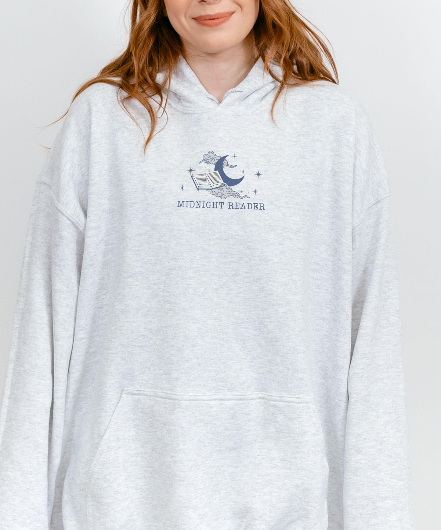 Midnight Reader Hoodie, One More Chapter Bookish Things Romantasy Sweatshirt Late Night Reader, Booklover Gift Reading Hoodie Bookish Hoodie