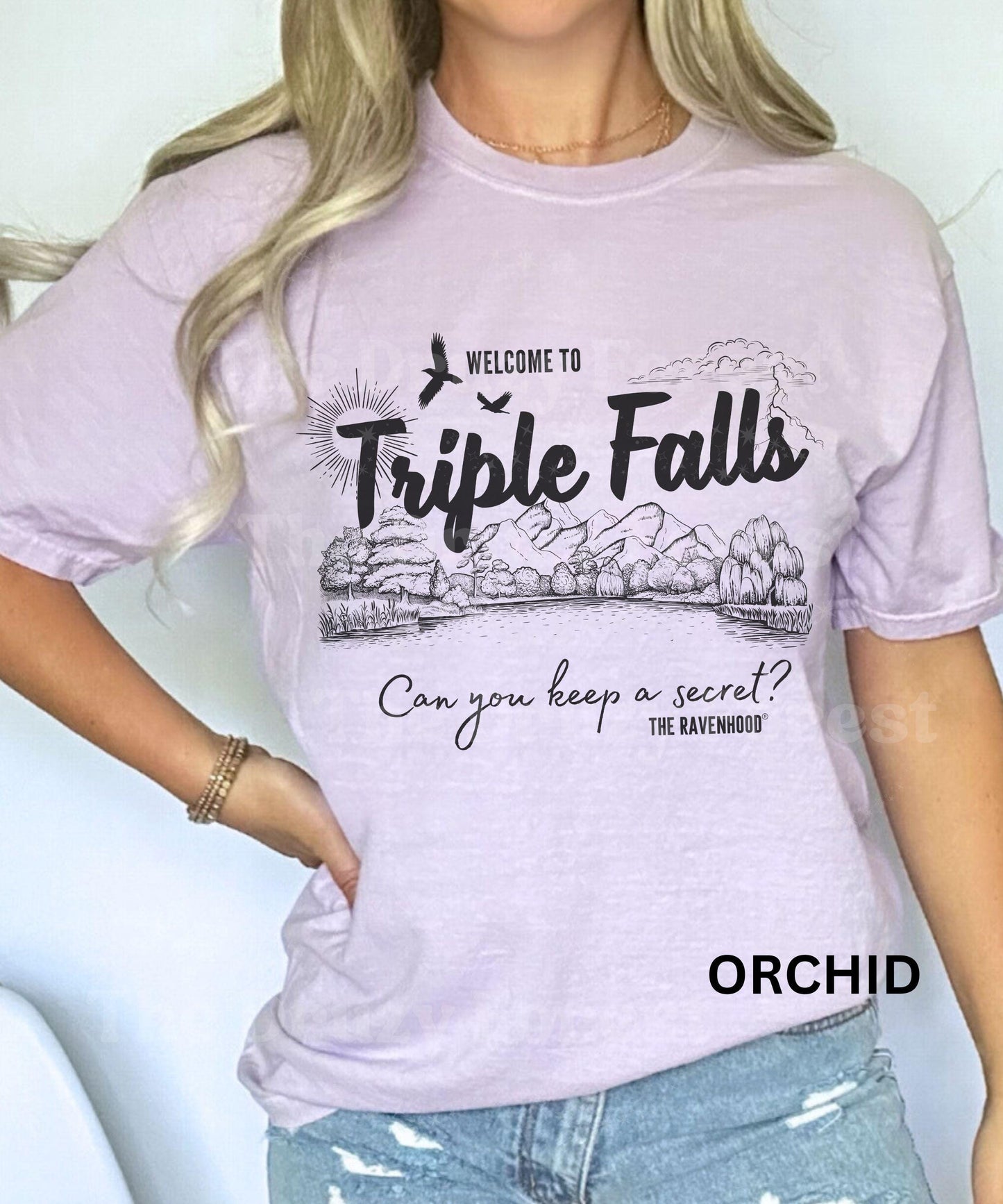 The Ravenhood Book Series Shirt, Chapter 25 Triple Falls Lake Shirt, Licensed Kate Stewart Can You Keep A Secret? Dark Romance Book Merch
