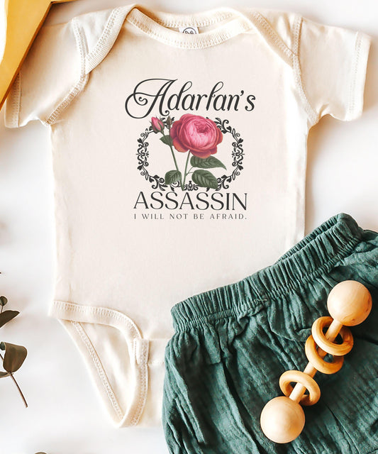 Throne of Glass Baby Clothes, Adarlan's Assassin Licensed SJM Merch, Sarah J Maas Baby Gifts, Aelin Galathynius Fireheart Celaena Sardothian