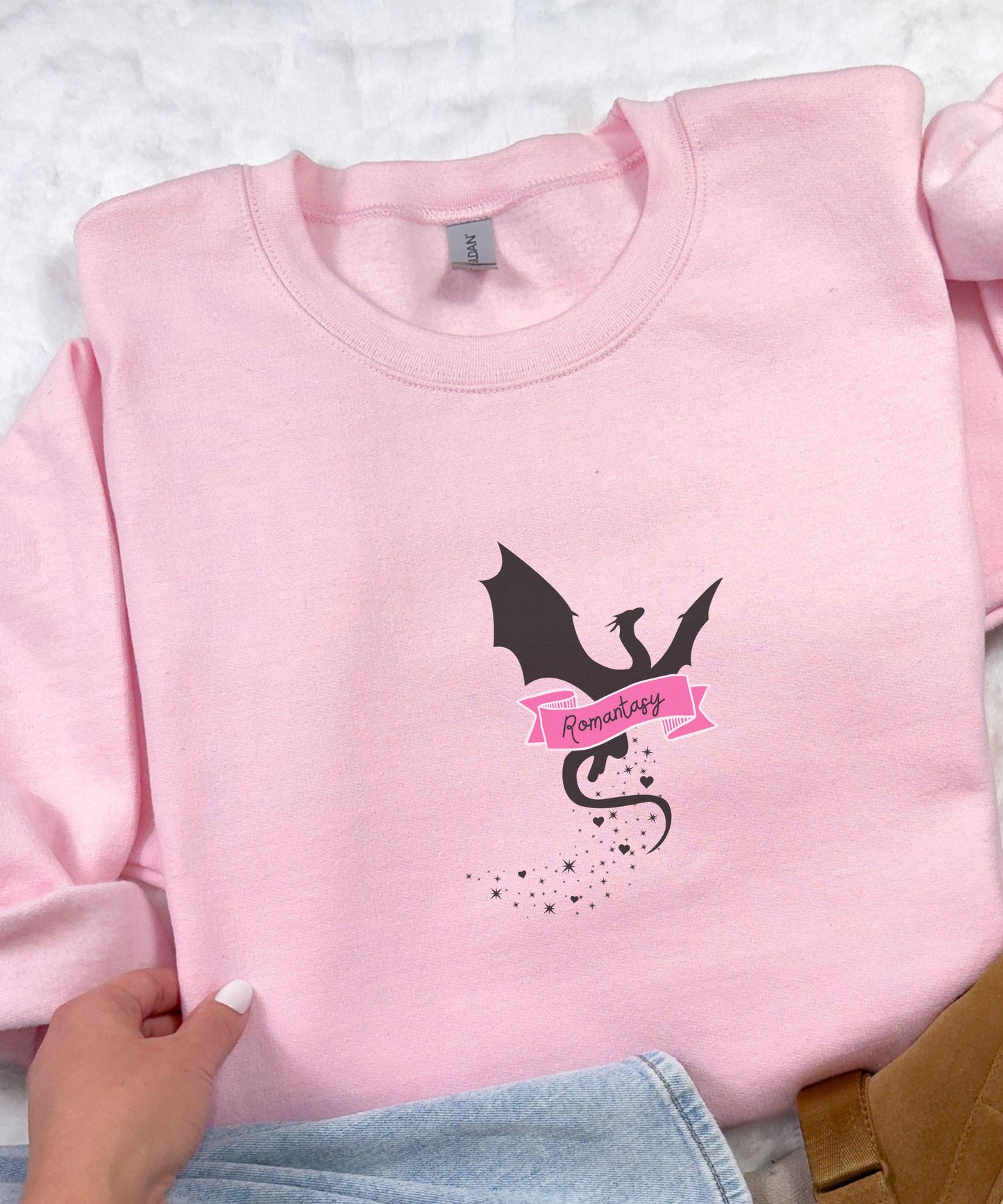 Romantasy Sweatshirt, Dragon Sweatshirt, Wyvern Sweatshirt Fantasy Romance Book Merch, Booklover Gifts Romantasy Apparel, Book Dragon Shirt