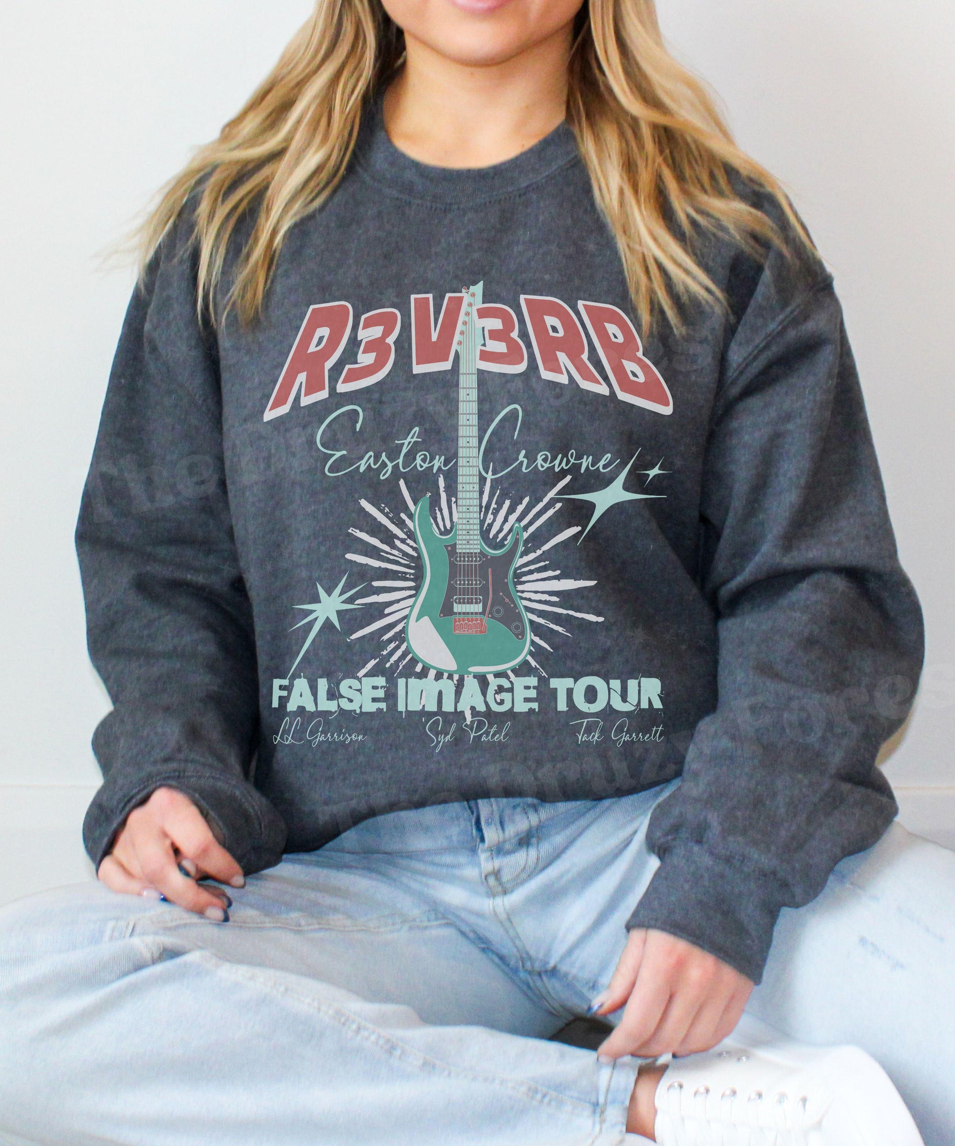 Easton Crowne Reverb Sweatshirt, Reverse Kate Stewart Licensed Book Merch, The Bittersweet Symphony Book Series Merch Sweatshirt