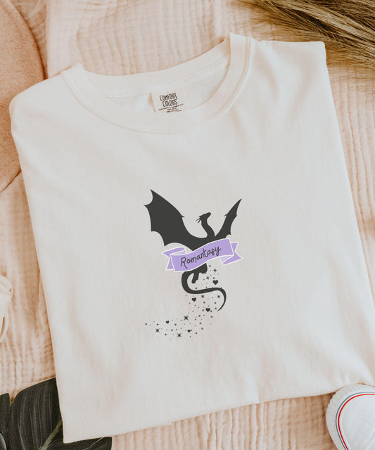 Romantasy Shirt, Dragon Tshirt, Wyvern Shirt, Romance Book Merch, Fantasy Romance Book Shirt Romantasy Apparel, Booklover Gifts