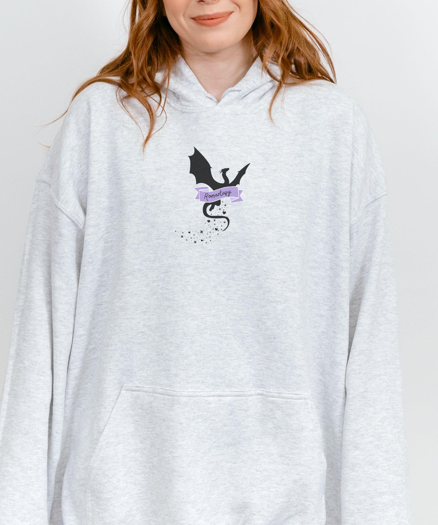 Romantasy Sweatshirt, Book Dragon Sweatshirt, Wyvern Hoodie, Romantasy Merch, Dark Romance Book Merch, Fantasy Romance Reading Hoodie