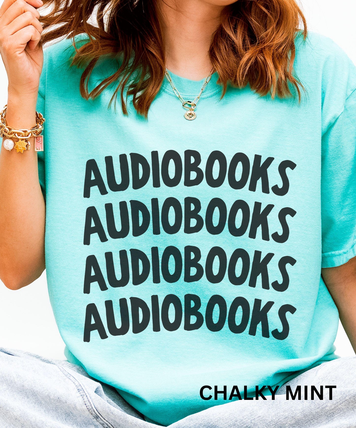 Audiobooks Shirt, Booklover Gifts Shirts for Readers, Audiobook lover Gift Smut Reader Dark Romance Reader Gift Minimalist Downtown Girl Tee