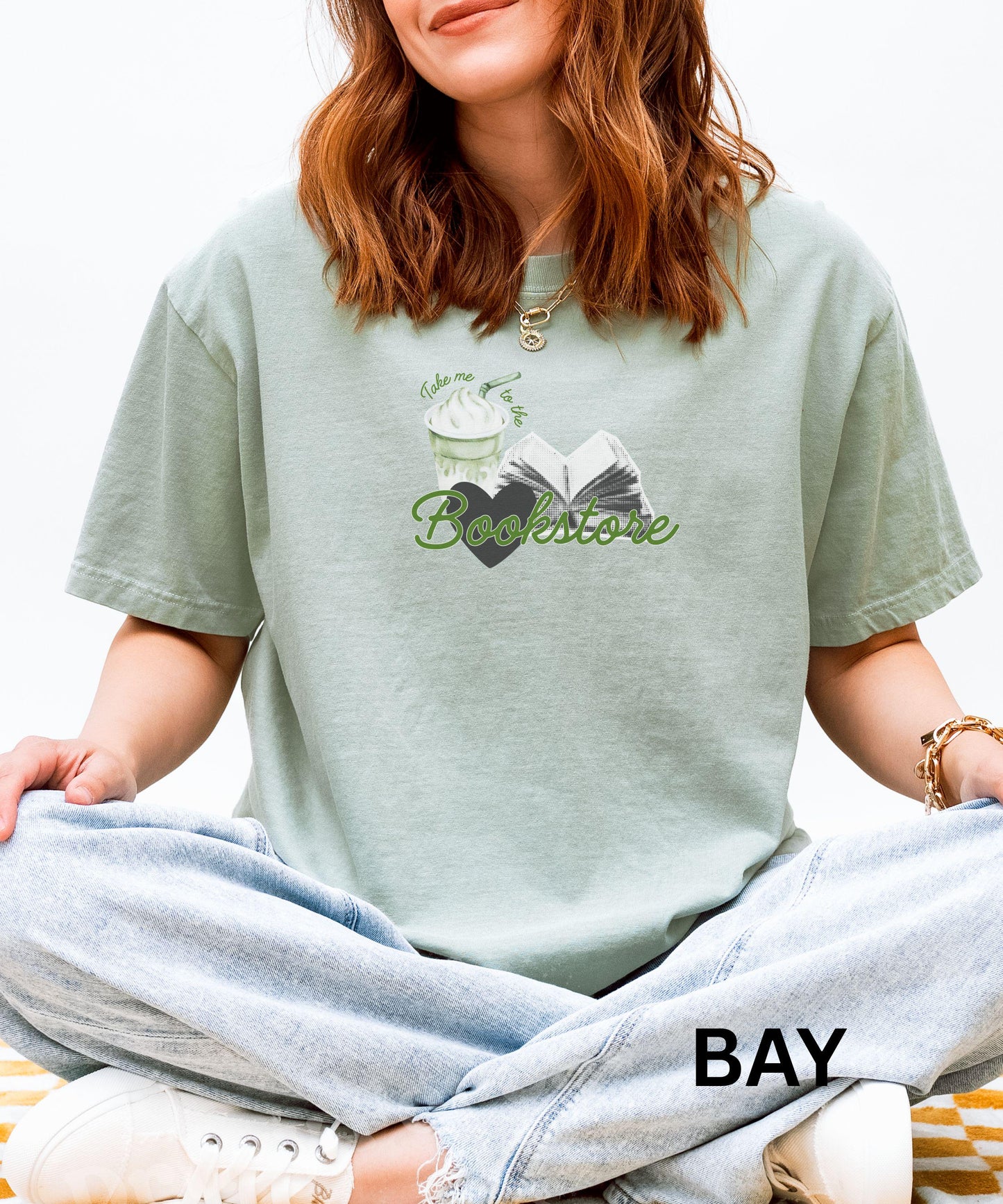 Take Me To The Bookstore Shirt, Matcha Shirt, Booklover Tshirt, Bookish Things Book Store Shirt, Bookstagram Merch, Matcha Latte Tee