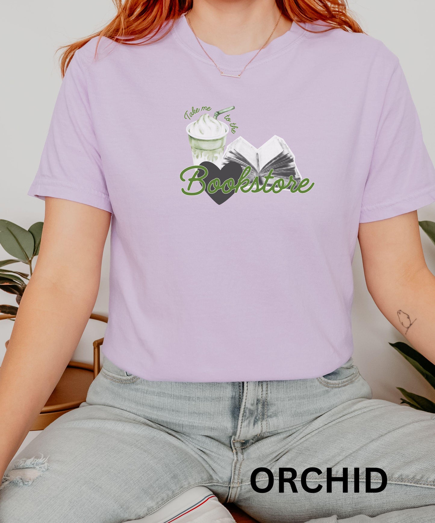 Take Me To The Bookstore Shirt, Matcha Shirt, Booklover Tshirt, Bookish Things Book Store Shirt, Bookstagram Merch, Matcha Latte Tee