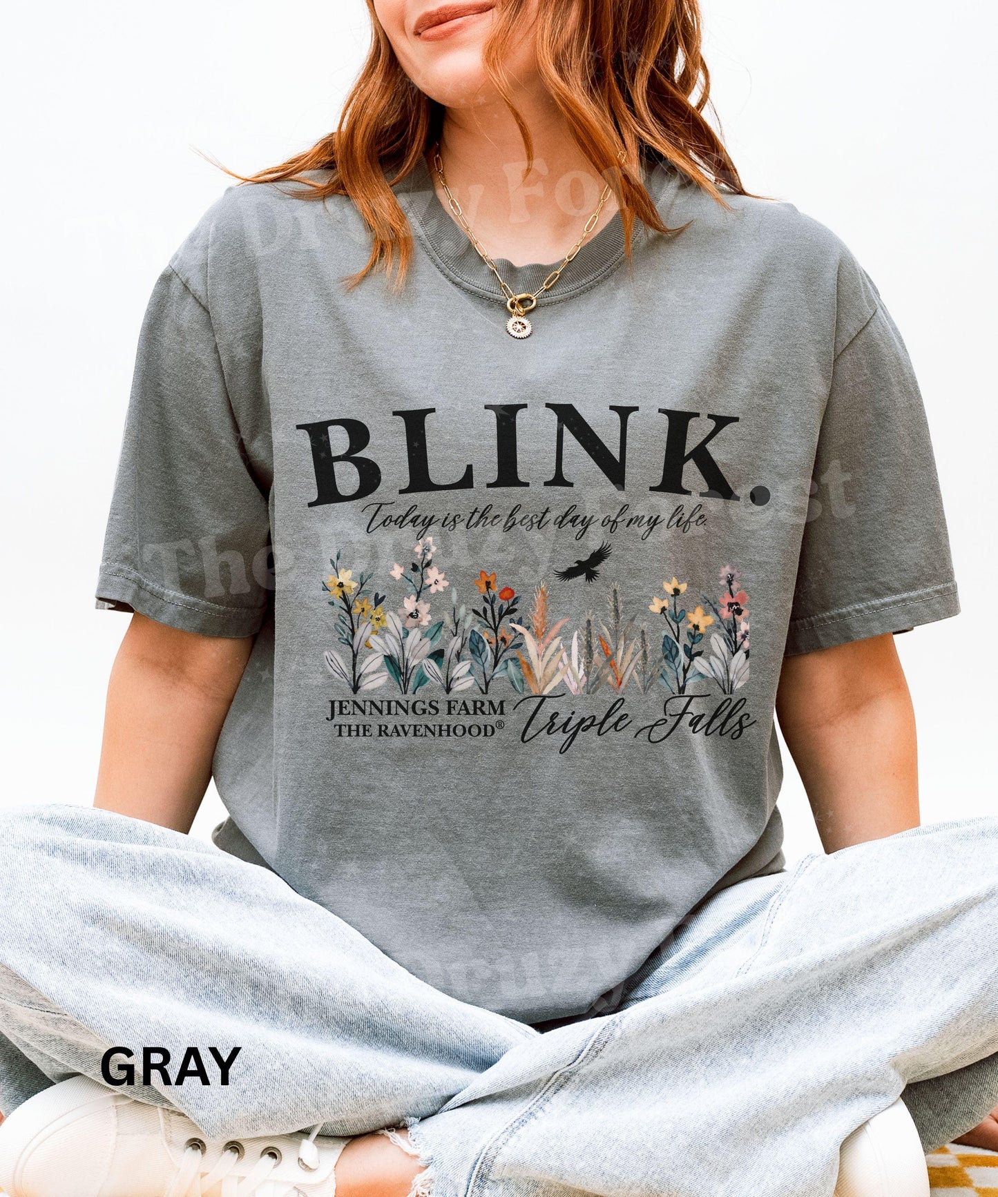 Tyler Jennings Shirt, Licensed Kate Stewart Merch, The Ravenhood Book Series Severed Heart Blink Shirt, Jennings Farm Triple Falls Shirt