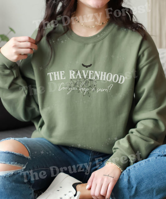 The Ravenhood Sweatshirt, Licensed Kate Stewart Book Merch, Romance Book Merch, Ravenhood Book Series Crewneck Sweatshirt, Sizes S-3XL