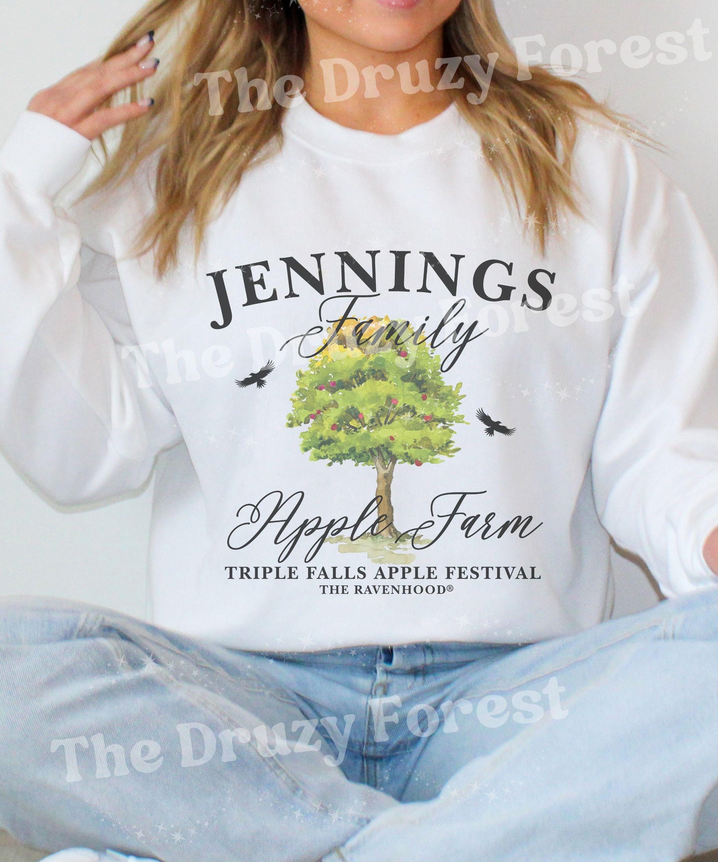 Tyler Jennings Family Apple Farm Shirt, Severed Heart Licensed Kate Stewart Book Merch, The Ravenhood Sweatshirt Triple Falls Apple Festival