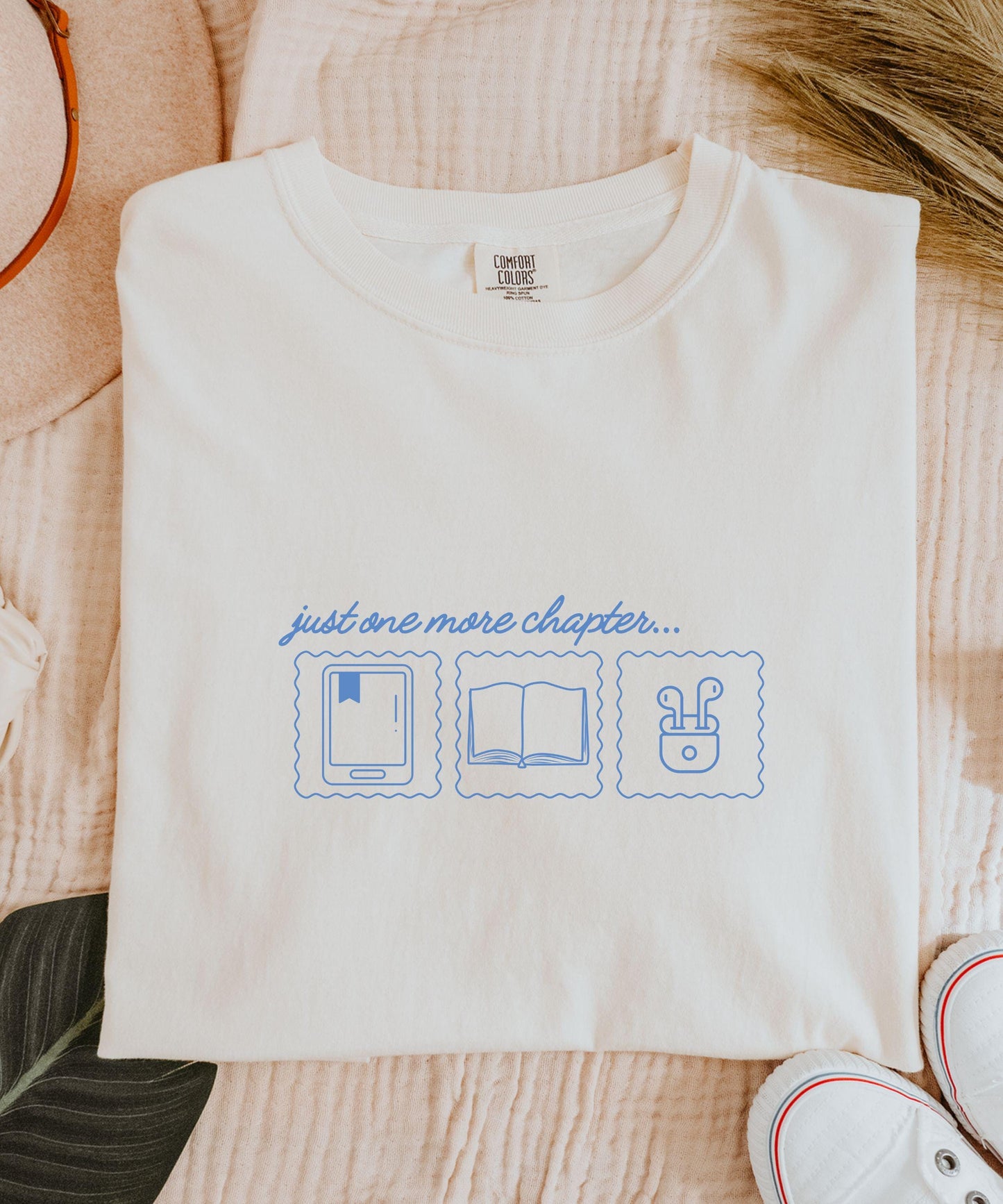 One More Chapter Booklover Shirt, Audiobook Lover Shirt, Ebook Reader Shirt, Bookish Things, Booklover Gifts, Bookish Shops Bookish apparel