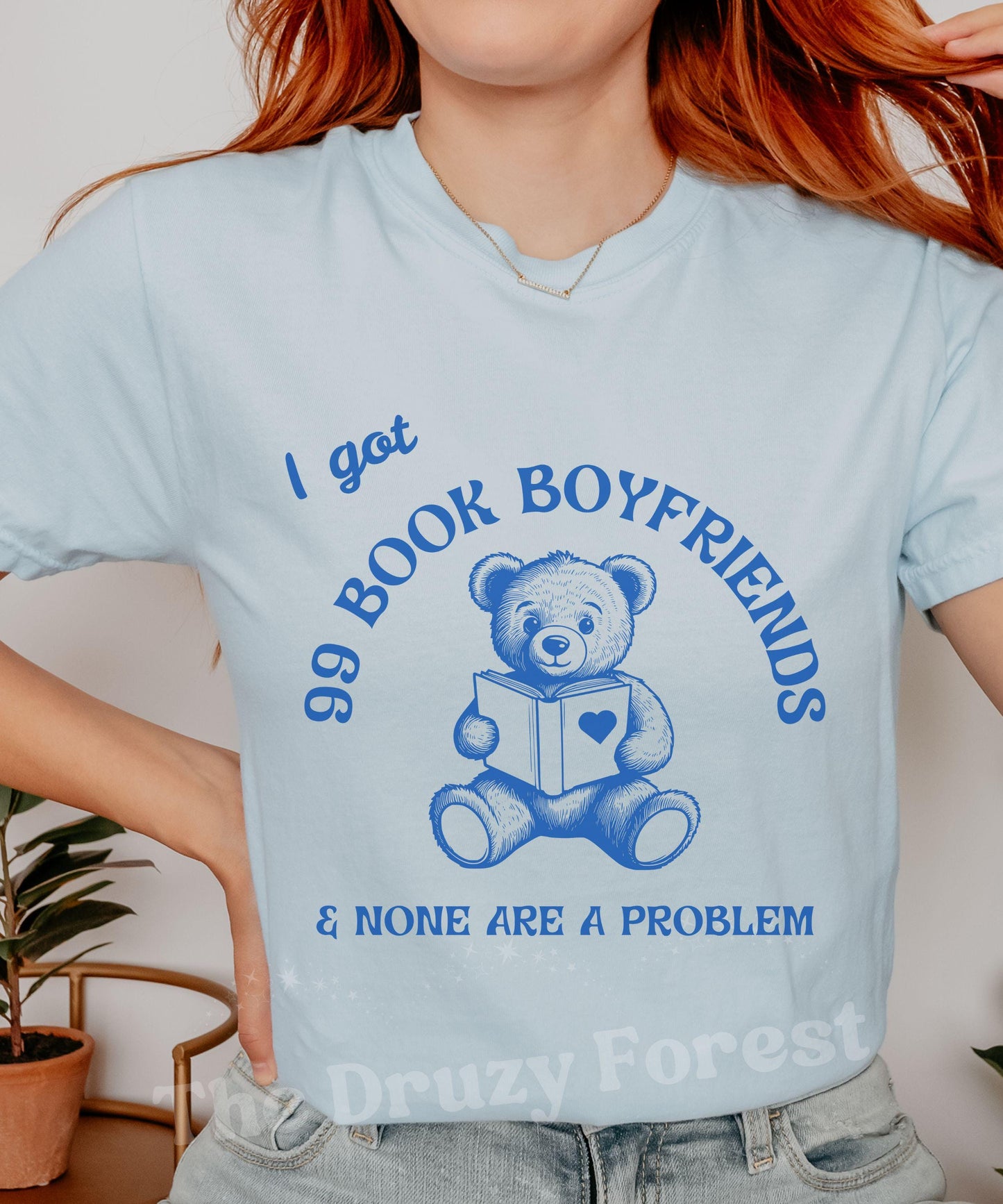 Bookish Meme Shirt: I got 99 Book Boyfriends Shirt, Dark Romance Book Merch, Morally Gray Romantasy Gifts, Smut Reader Shirt, Booktok Merch