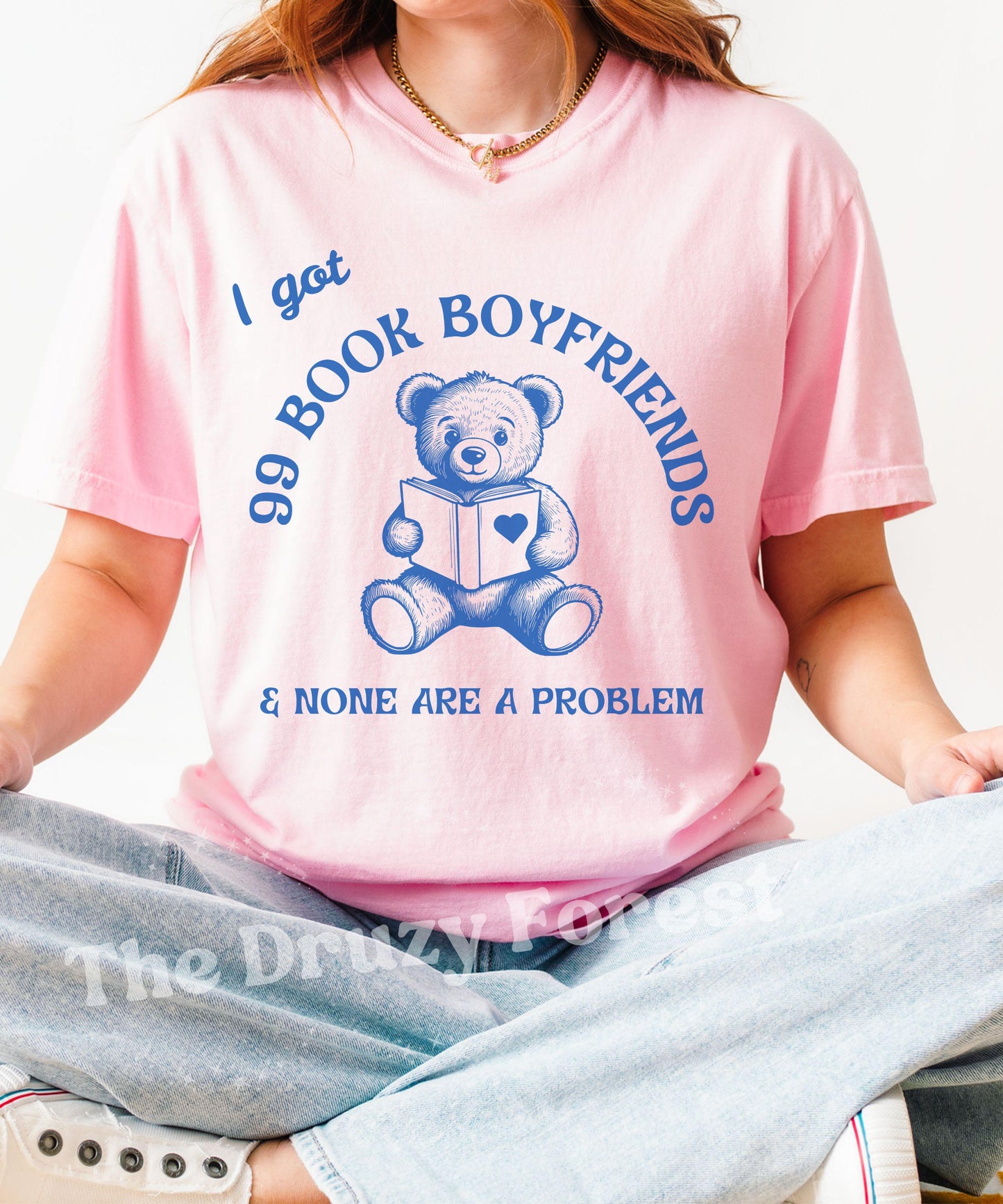 Bookish Meme Shirt: I got 99 Book Boyfriends Shirt, Dark Romance Book Merch, Morally Gray Romantasy Gifts, Smut Reader Shirt, Booktok Merch