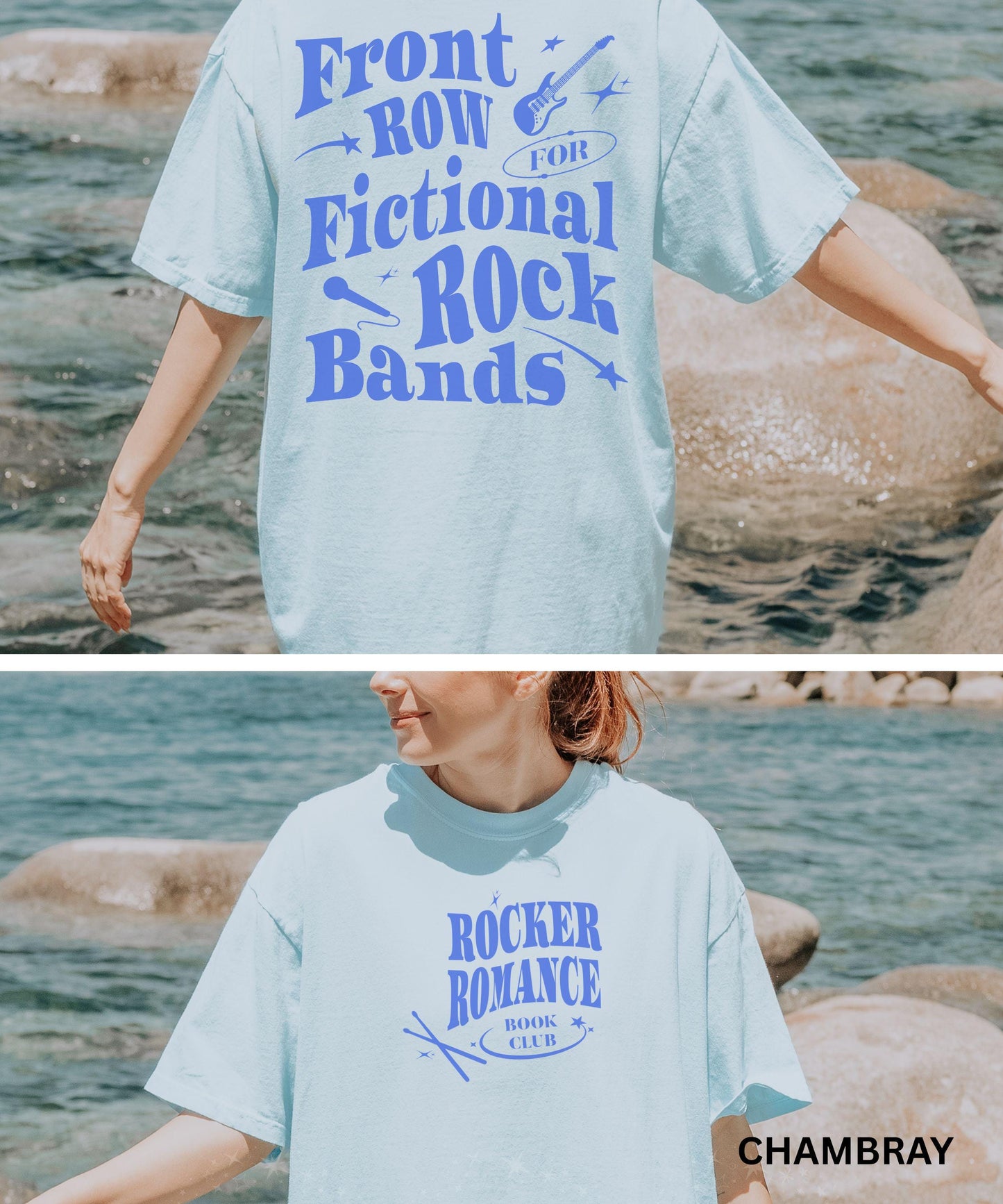 Rocker Romance Book Club T-Shirt: Booktok Merch, Dark Romance Book Merch, Book Tropes, Fictional Rock Bands Why Choose Book Boyfriends Shirt