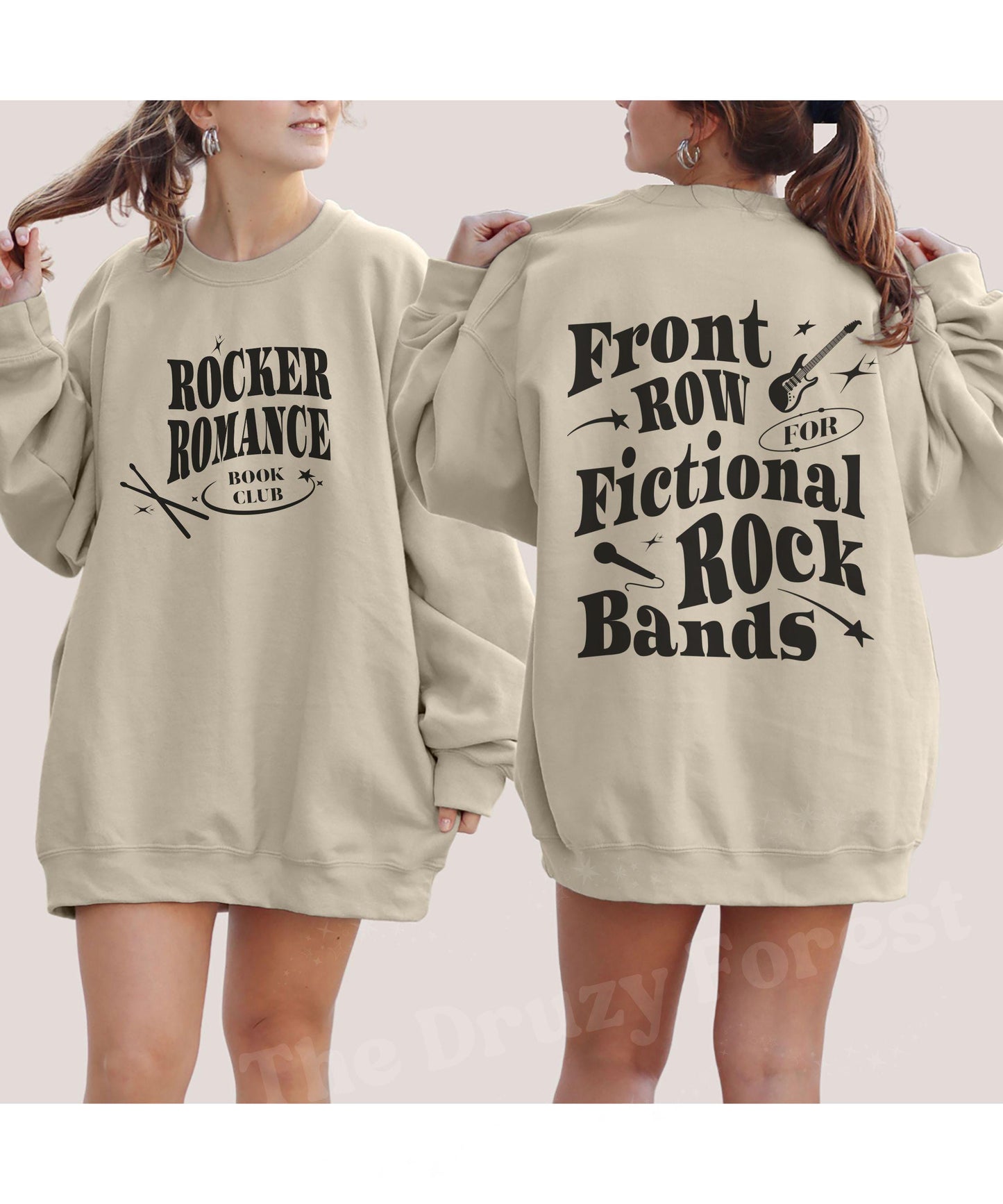 Rocker Romance Book Club Sweatshirt: Booktok Merch Romance Book Merch Book Tropes Fictional Rock Bands Why Choose Book Boyfriends Sweatshirt