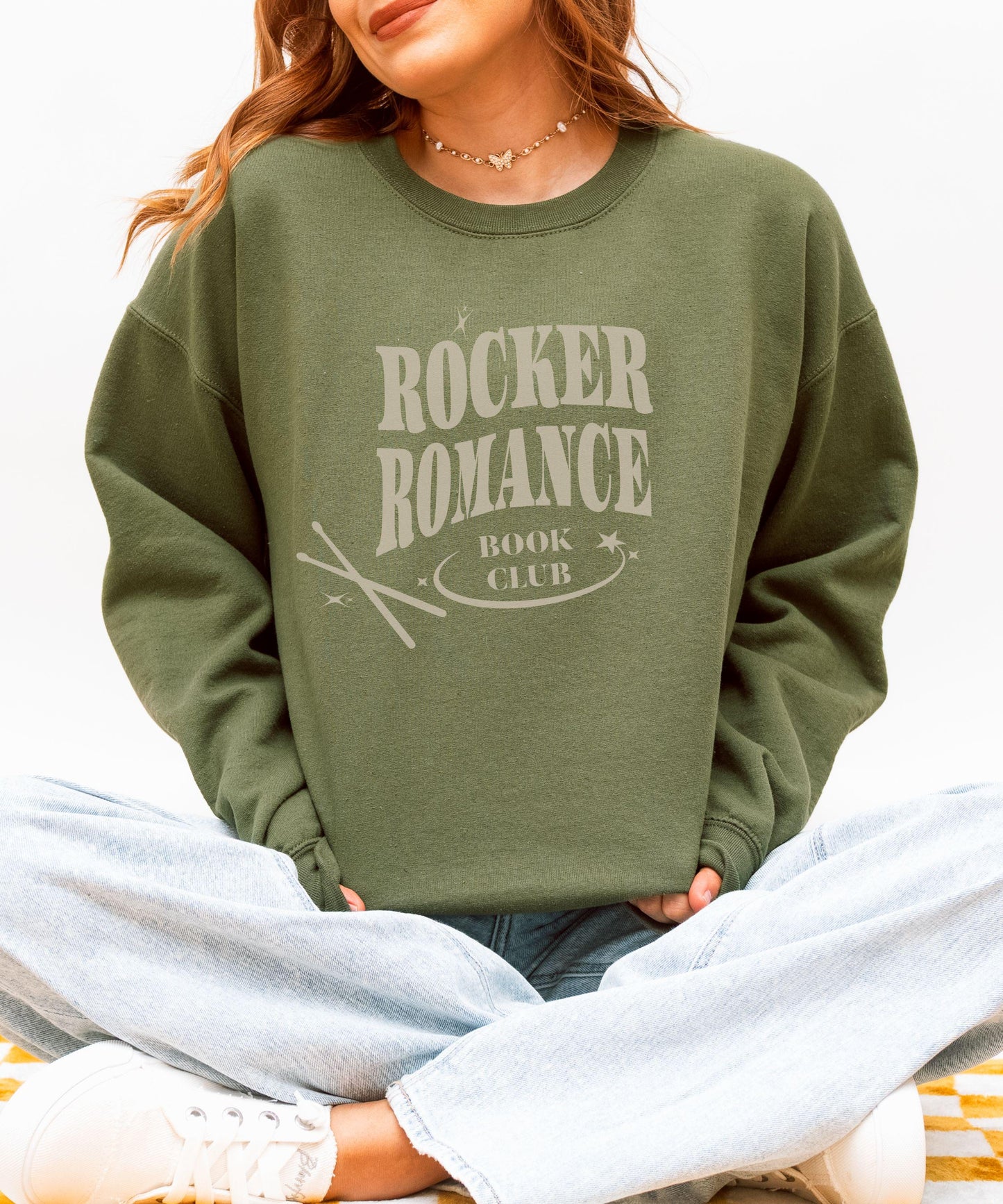 Rocker Romance Book Club Sweatshirt: Booktok Merch Romance Book Merch Book Tropes Fictional Rock Bands Why Choose Book Boyfriends Sweatshirt