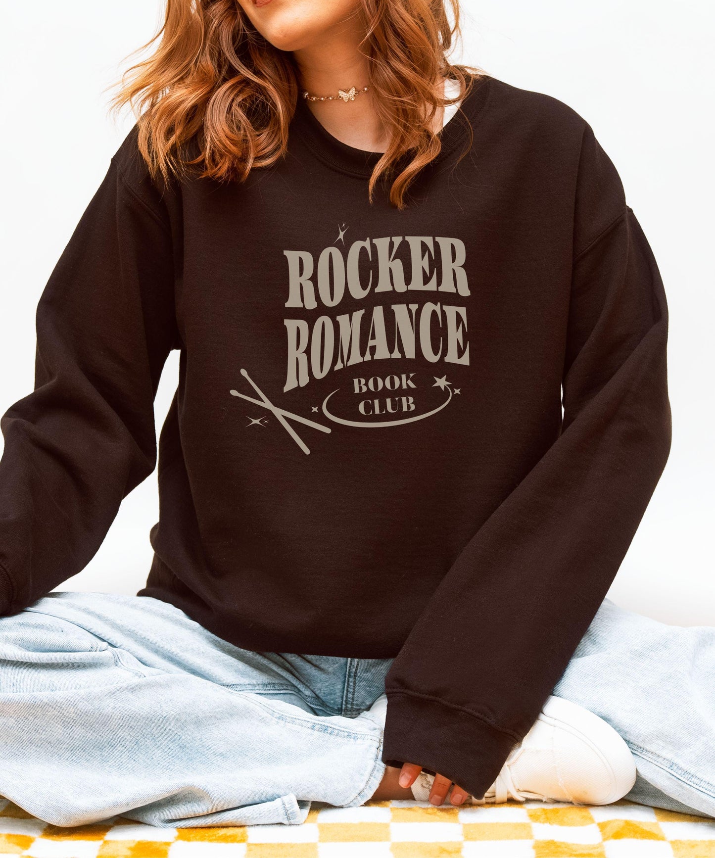 Rocker Romance Book Club Sweatshirt: Booktok Merch Romance Book Merch Book Tropes Fictional Rock Bands Why Choose Book Boyfriends Sweatshirt