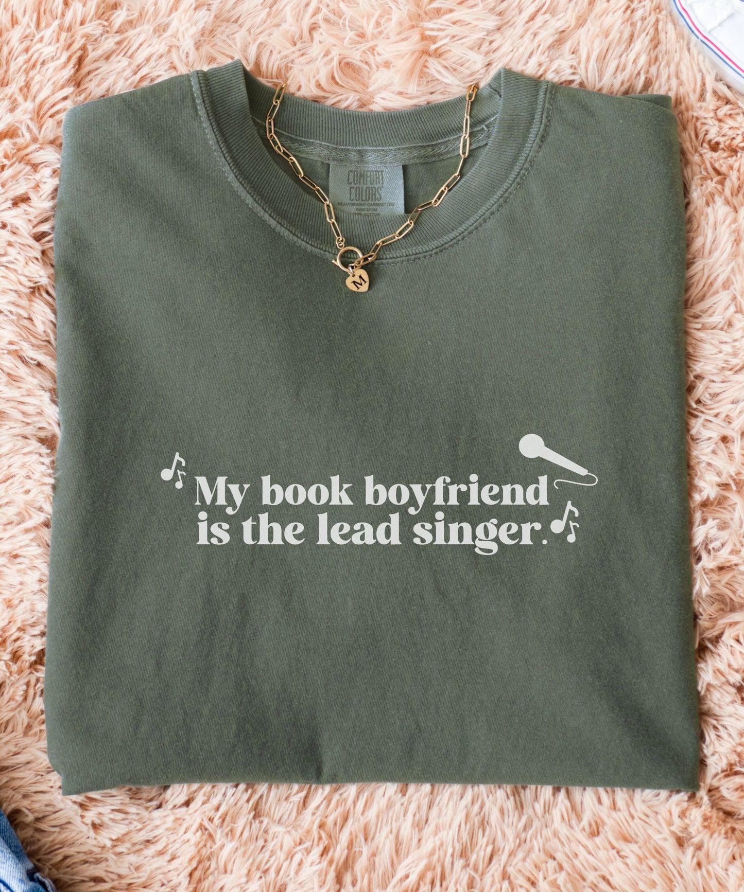 Rocker Romance Shirt: My Book Boyfriend Is The Lead Singer, Dark Romance Book Merch, Book Trope Romance World Tour, Smut Reader Shirt,