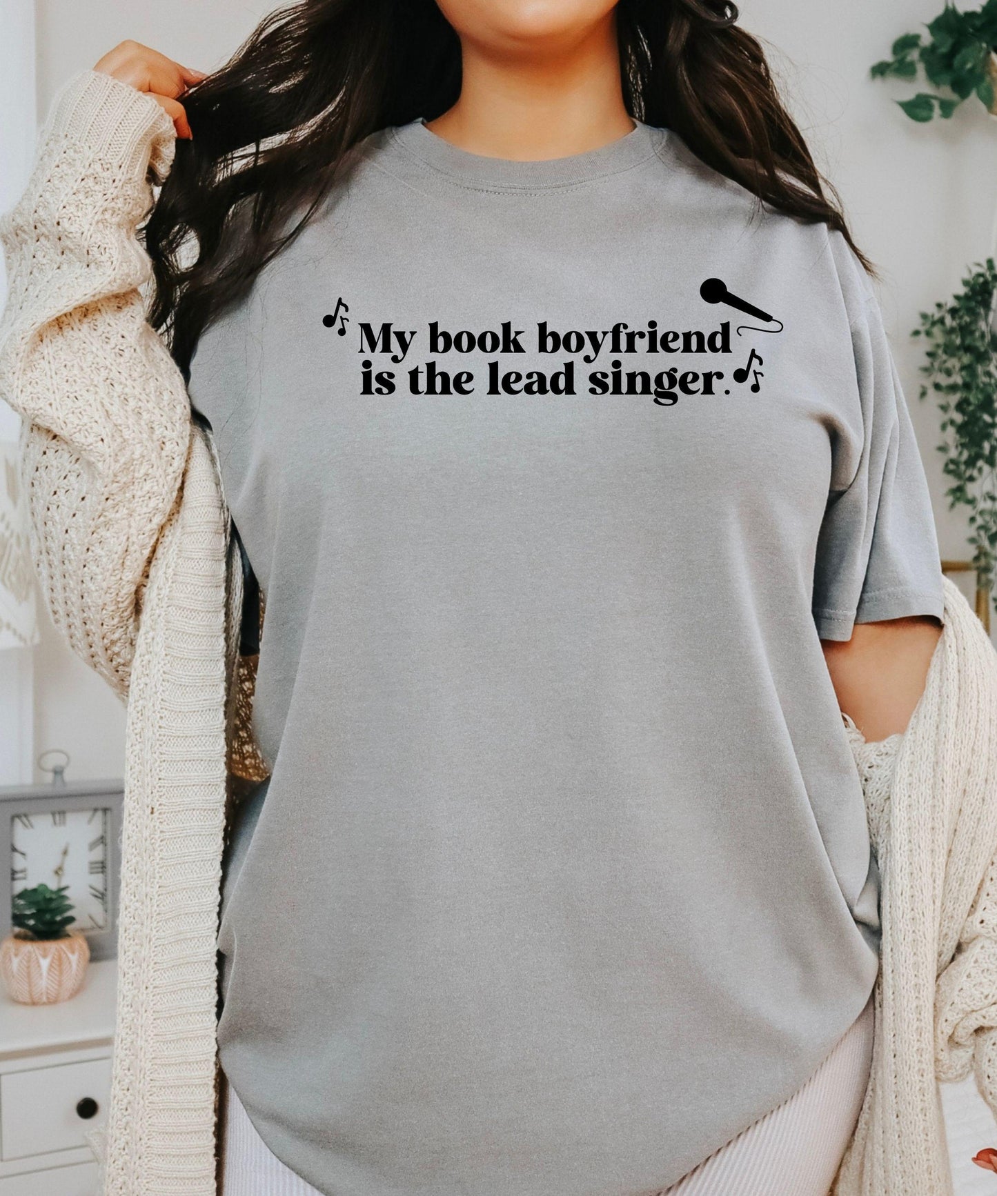 Rocker Romance Shirt: My Book Boyfriend Is The Lead Singer, Dark Romance Book Merch, Book Trope Romance World Tour, Smut Reader Shirt,
