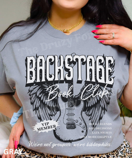 Rocker Romance Book Merch, Backstage Book Club, Romance Books Shirt, Romance Tropes Shirt, Morally Grey Smut Reader Shirt, Bookish Band Tee