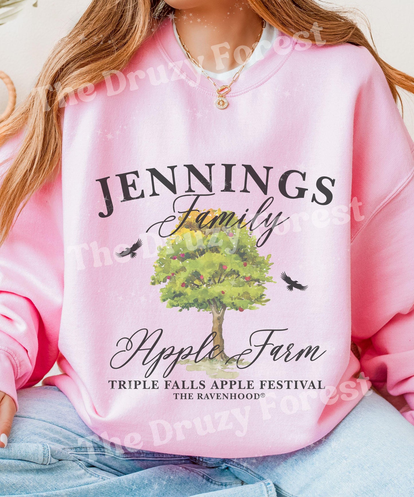 Tyler Jennings Family Apple Farm Shirt, Severed Heart Licensed Kate Stewart Book Merch, The Ravenhood Sweatshirt Triple Falls Apple Festival