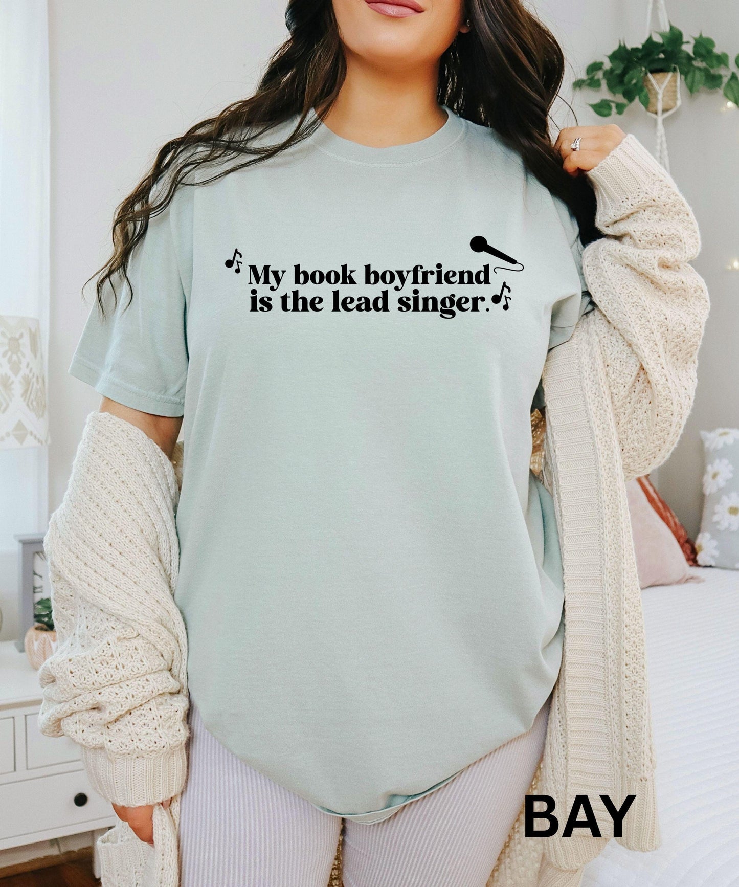 Rocker Romance Shirt: My Book Boyfriend Is The Lead Singer, Dark Romance Book Merch, Book Trope Romance World Tour, Smut Reader Shirt,