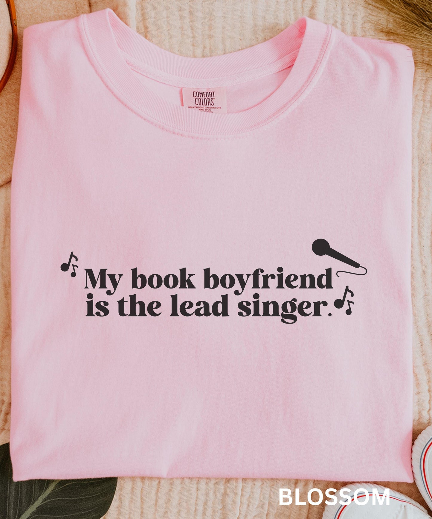Rocker Romance Shirt: My Book Boyfriend Is The Lead Singer, Dark Romance Book Merch, Book Trope Romance World Tour, Smut Reader Shirt,