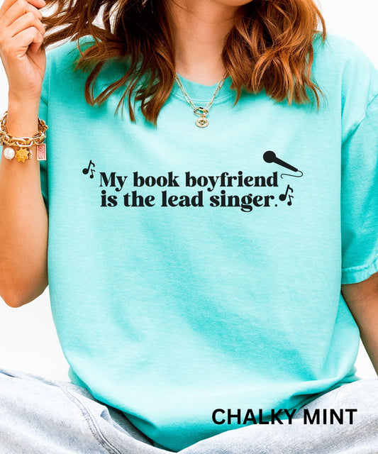 Rocker Romance Shirt: My Book Boyfriend Is The Lead Singer, Dark Romance Book Merch, Book Trope Romance World Tour, Smut Reader Shirt,