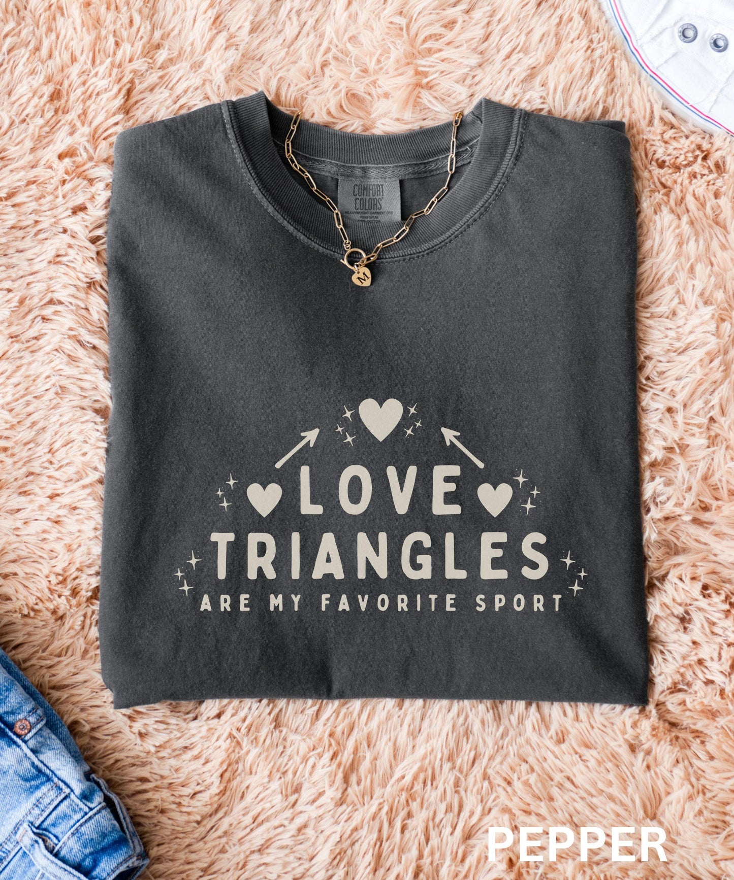 Love Triangles Are My Favorite Sport, Book Trope Shirt Love Triangle Shirt Romance Book Merch Romantasy Merch Morally Gray Book Related Gift