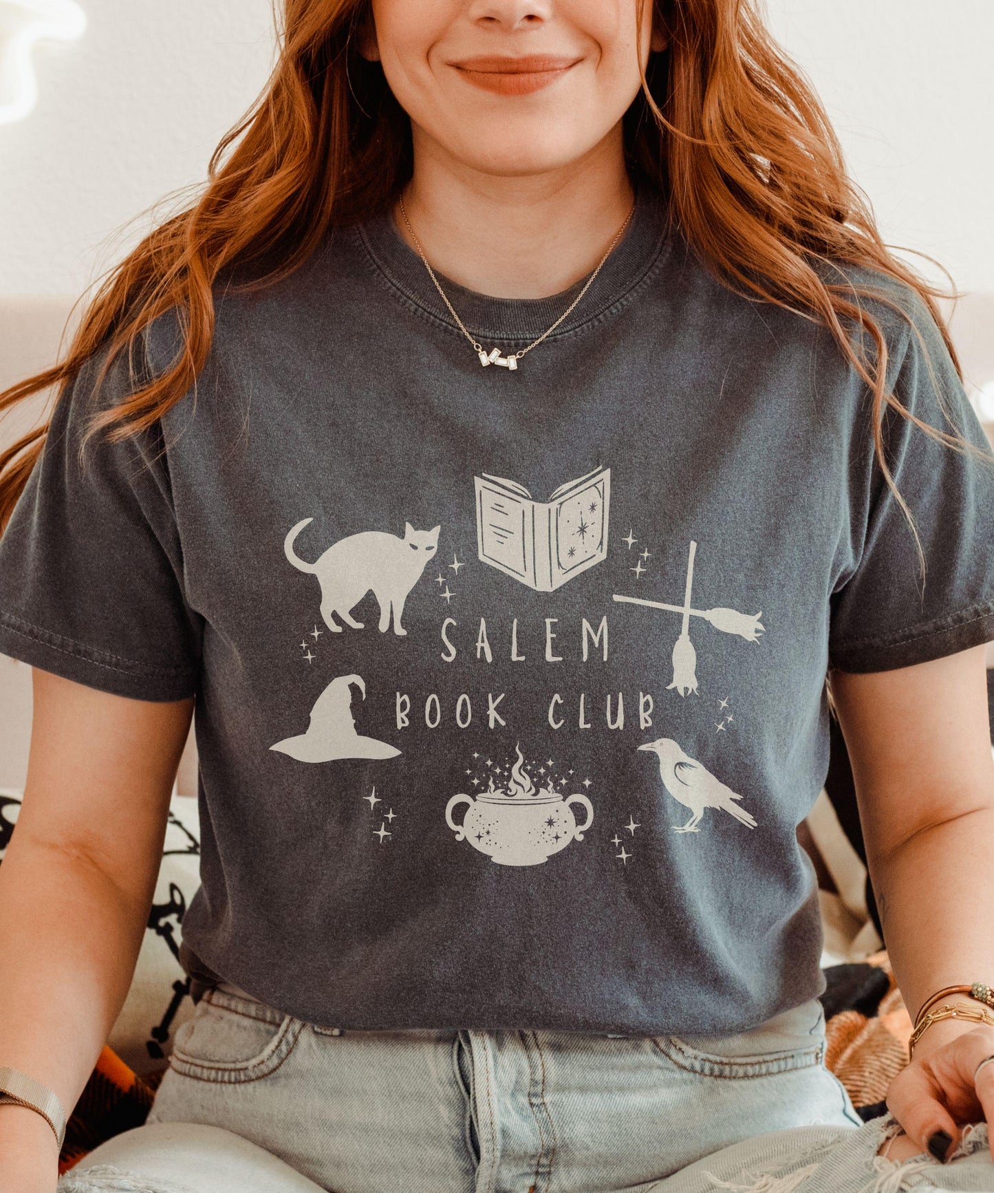 Salem Book Club Shirt: Halloween Shirts for Book Lovers, Bookish Halloween Tshirt, Witchy Book Shirts, Fall Apparel
